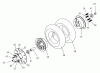 Tanaka TPB-450EX - 450 Watt Electric PowerBoard Ersatzteile Front Wheel & Brake Disc