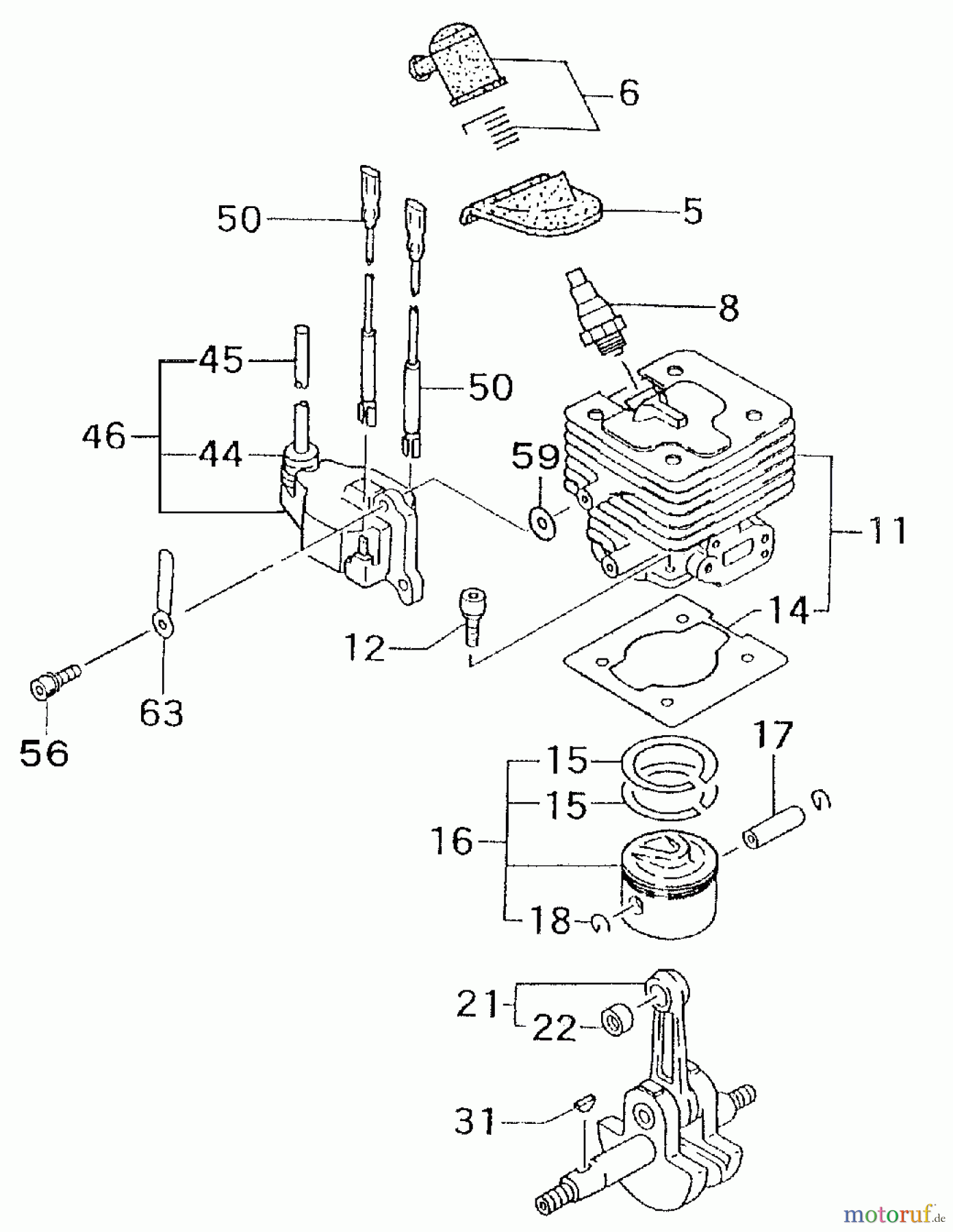  Tanaka Sonstiges TPK-400GS - Tanaka 40cc Paveracer Kart Cylinder, Piston, Ignition