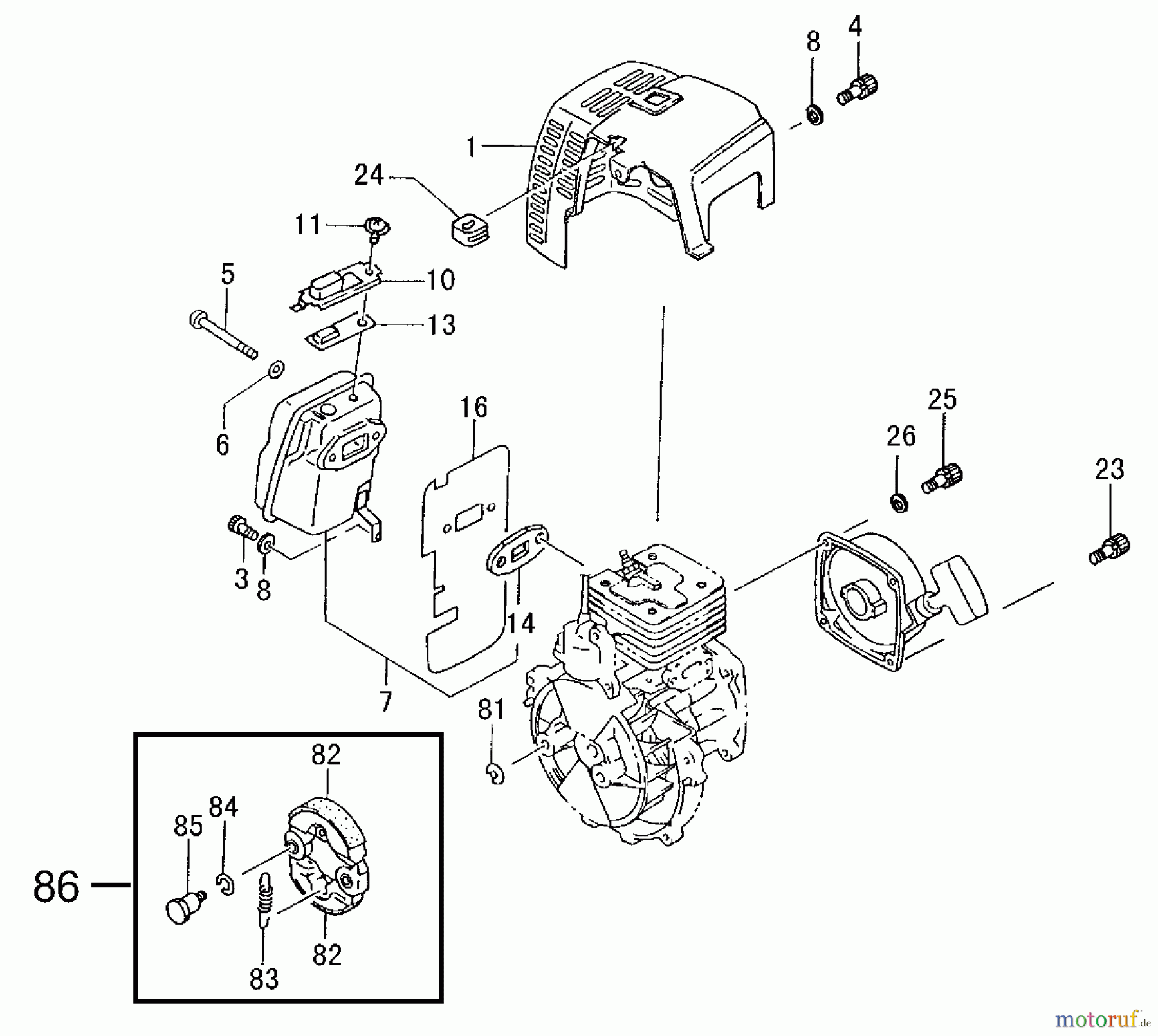 Tanaka Sonstiges TPK-400GS - Tanaka 40cc Paveracer Kart Muffler, Muffler Cover