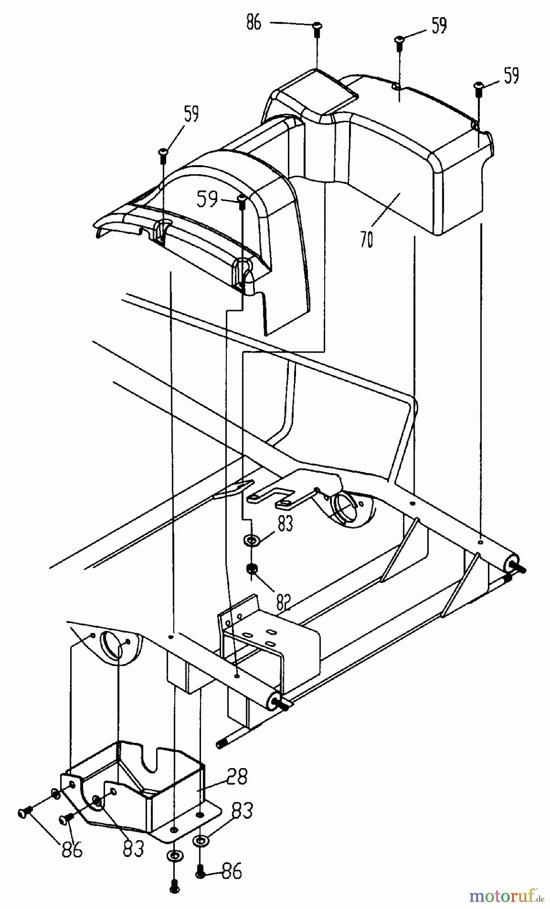  Tanaka Sonstiges TPK-470GS - Tanaka 47cc Paveracer Kart Engine Cover & Chain Guard