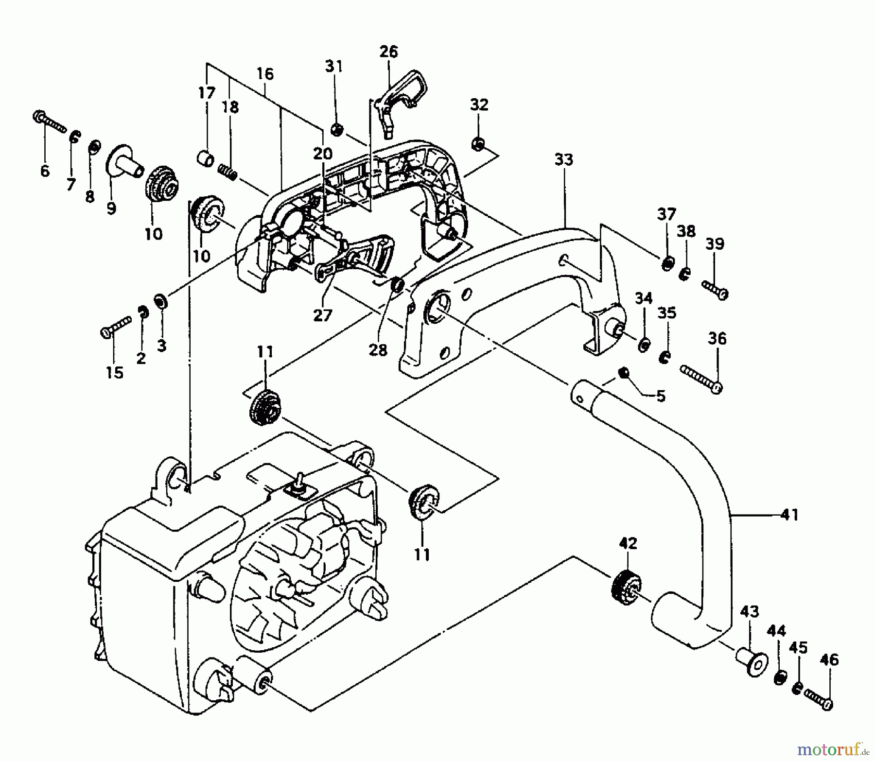  Tanaka Motorsägen ECS-320 - Tanaka Chainsaw Handle