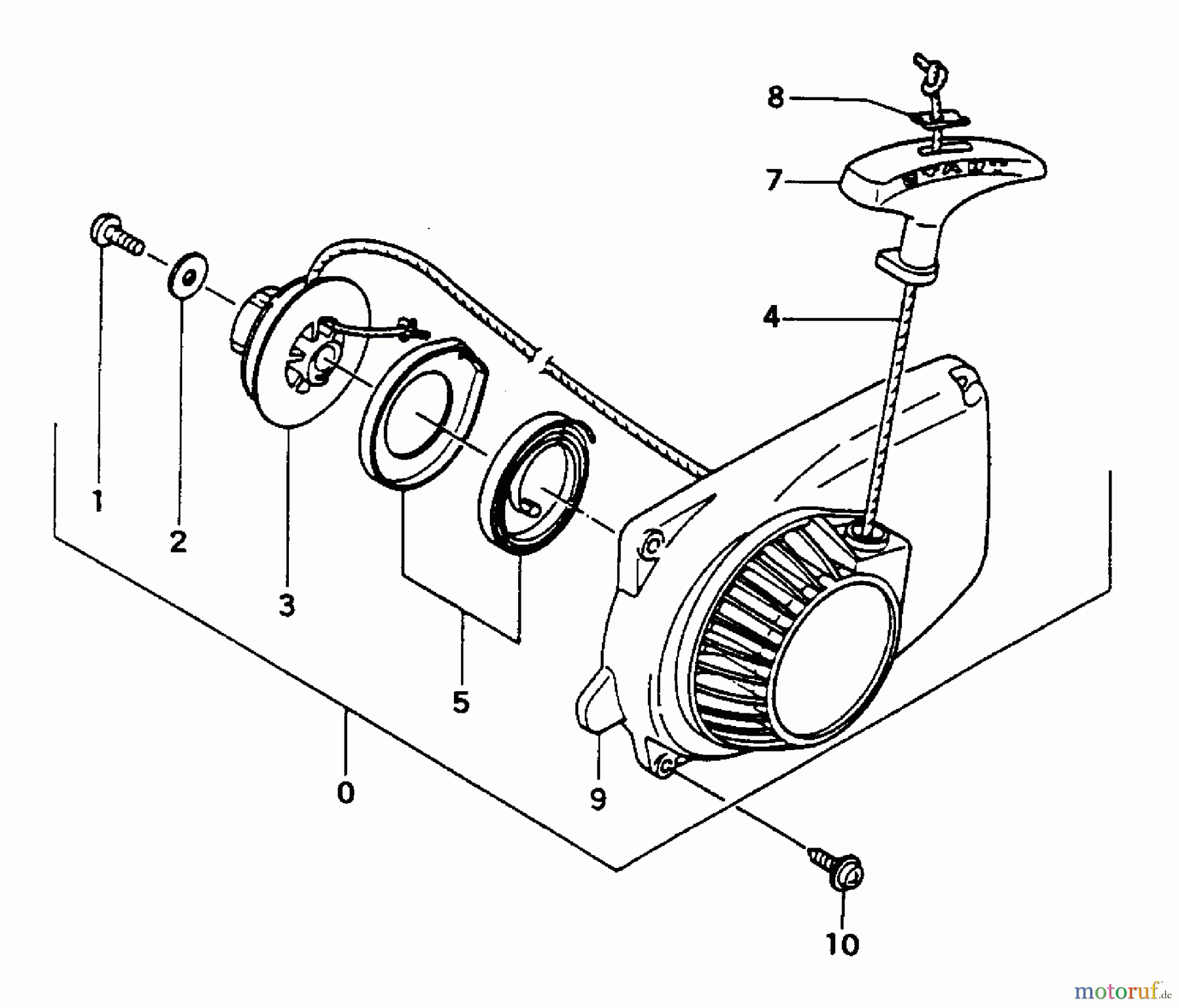 Tanaka Motorsägen ECS-320 - Tanaka Chainsaw Recoil Starter