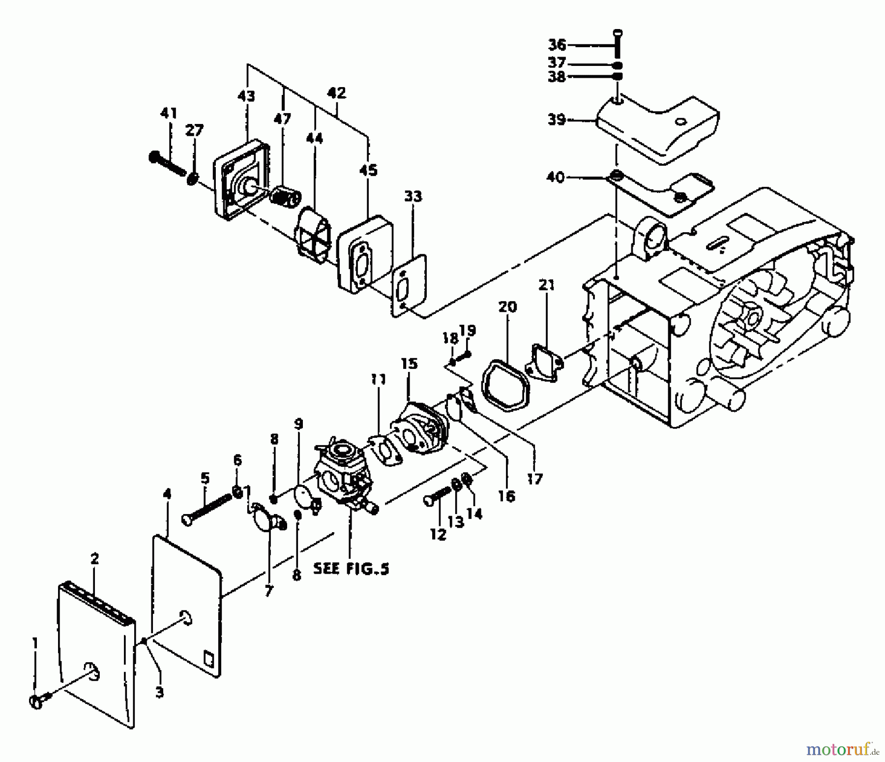 Tanaka Motorsägen ECS-330 - Tanaka Chainsaw Air Cleaner & Muffler