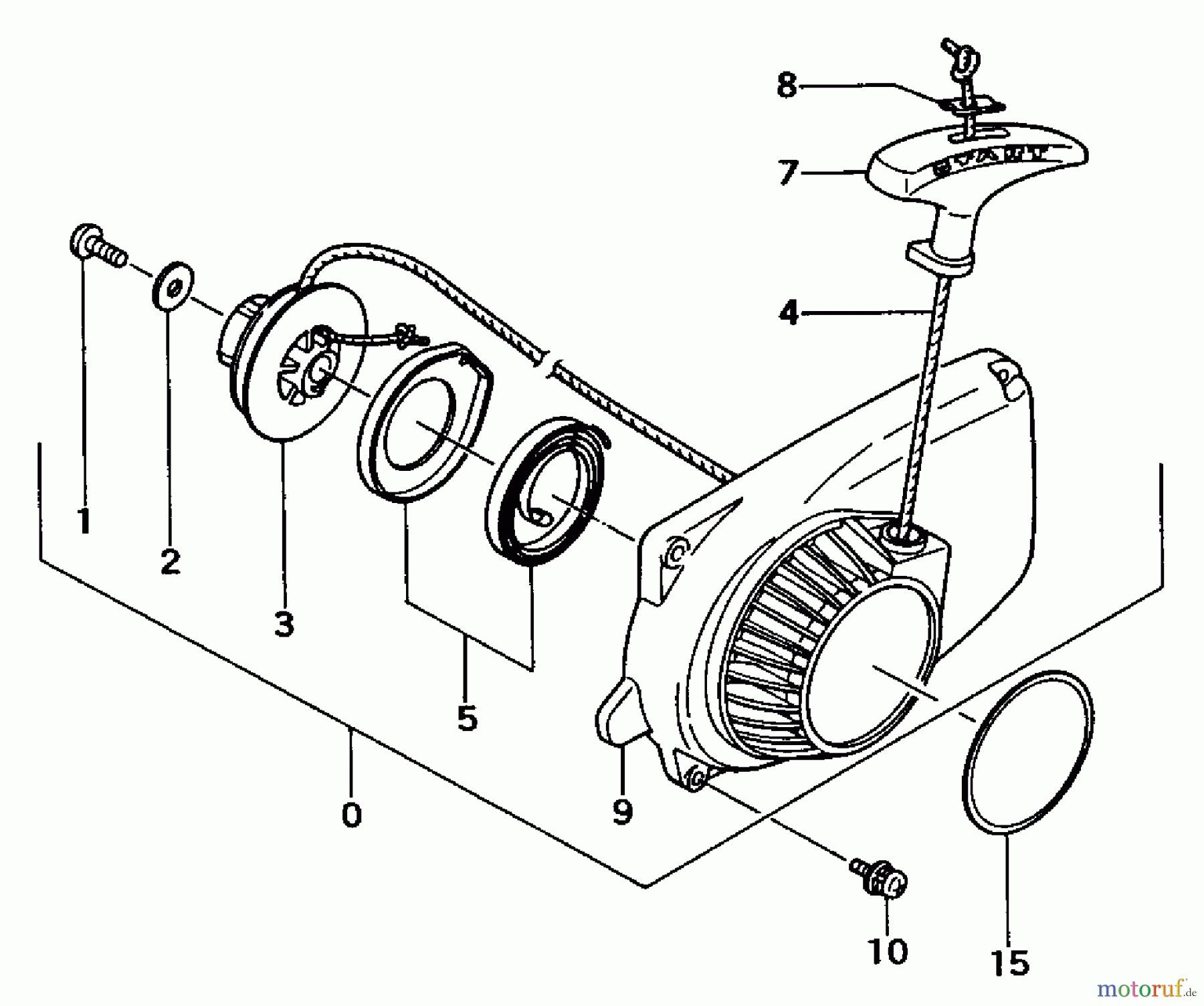 Tanaka Motorsägen ECS-330 - Tanaka Chainsaw Recoil Starter