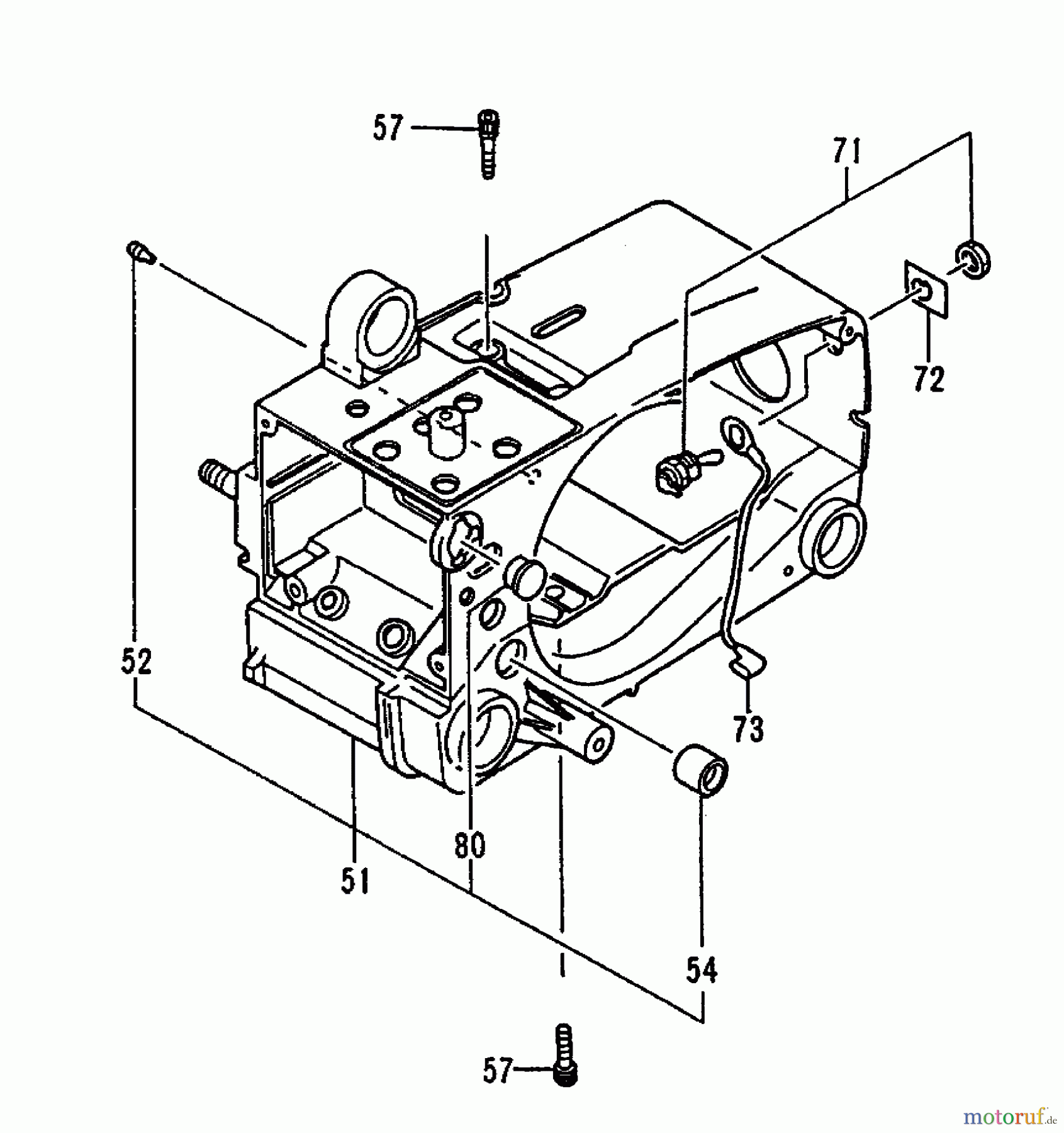 Tanaka Motorsägen ECS-3351B - Tanaka Chainsaw Engine Case