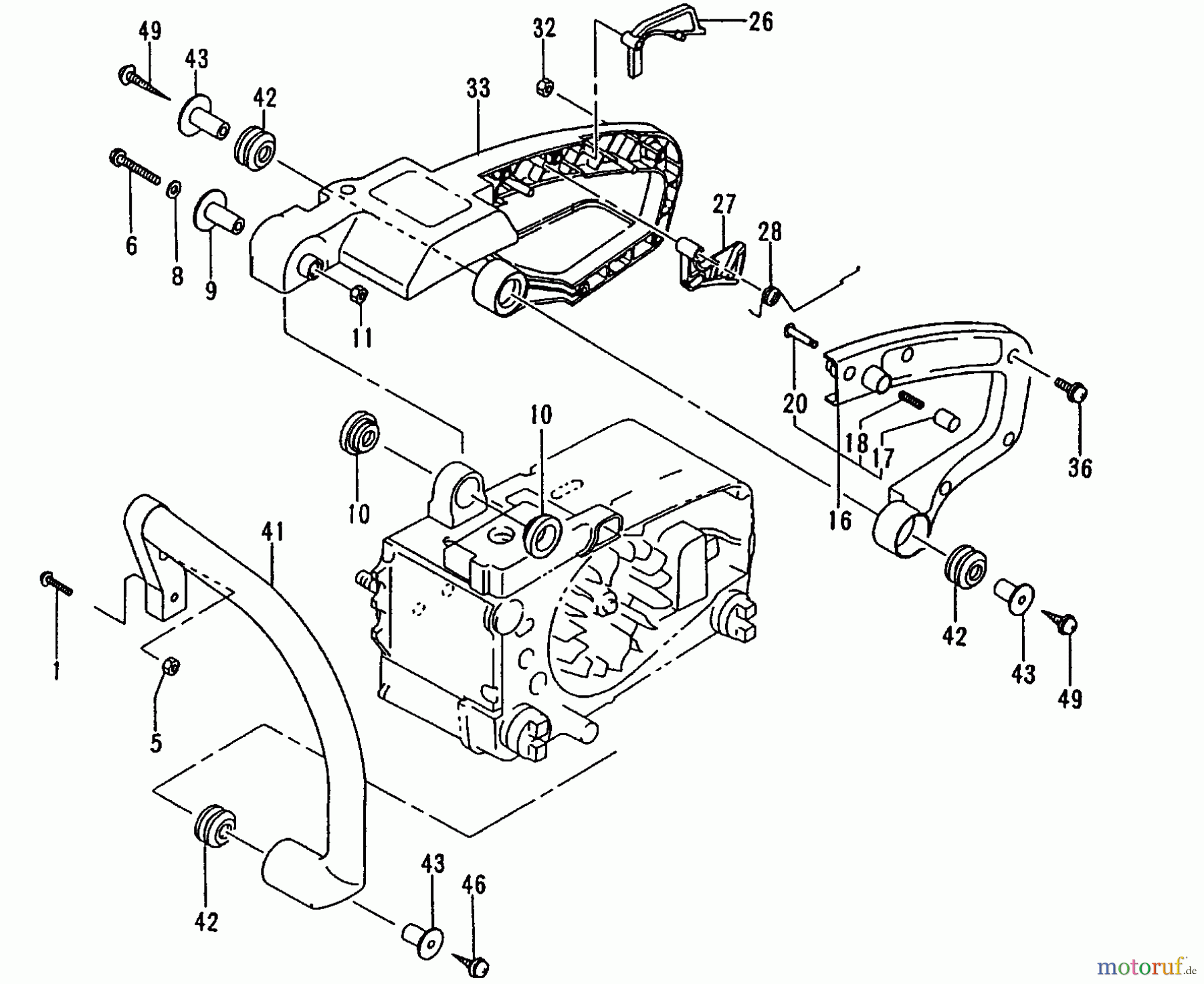  Tanaka Motorsägen ECS-3351B - Tanaka Chainsaw Handles