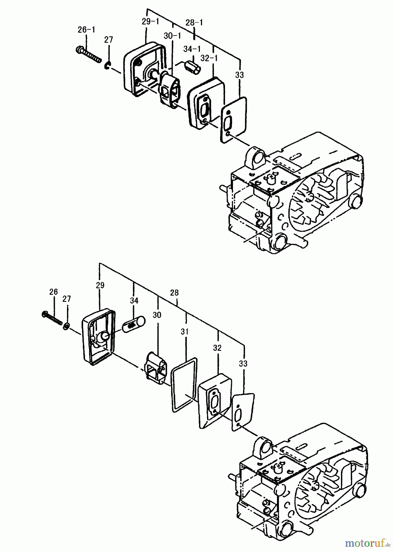 Tanaka Motorsägen ECS-3351B - Tanaka Chainsaw Muffler