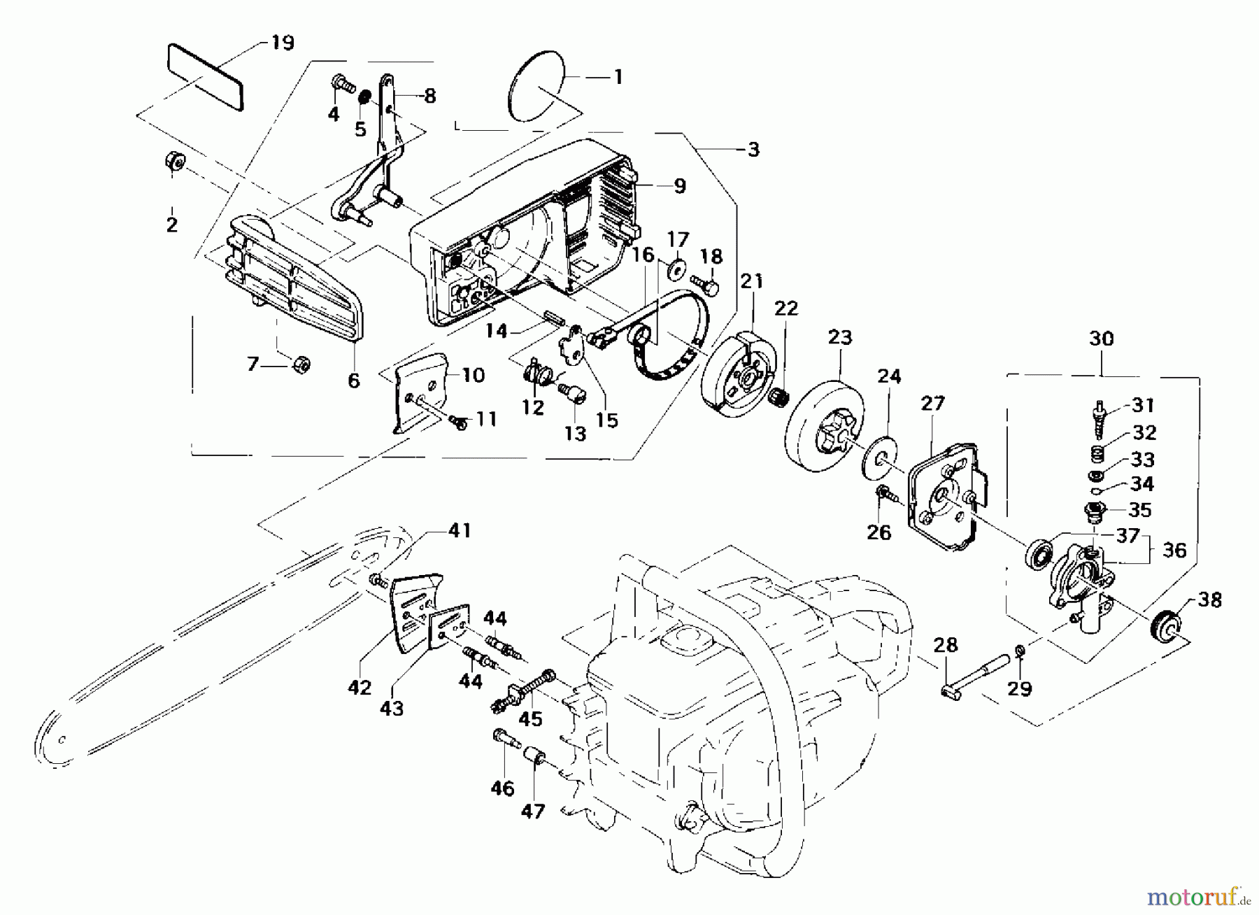  Tanaka Motorsägen ECS-3500 - Tanaka Chainsaw Side Case