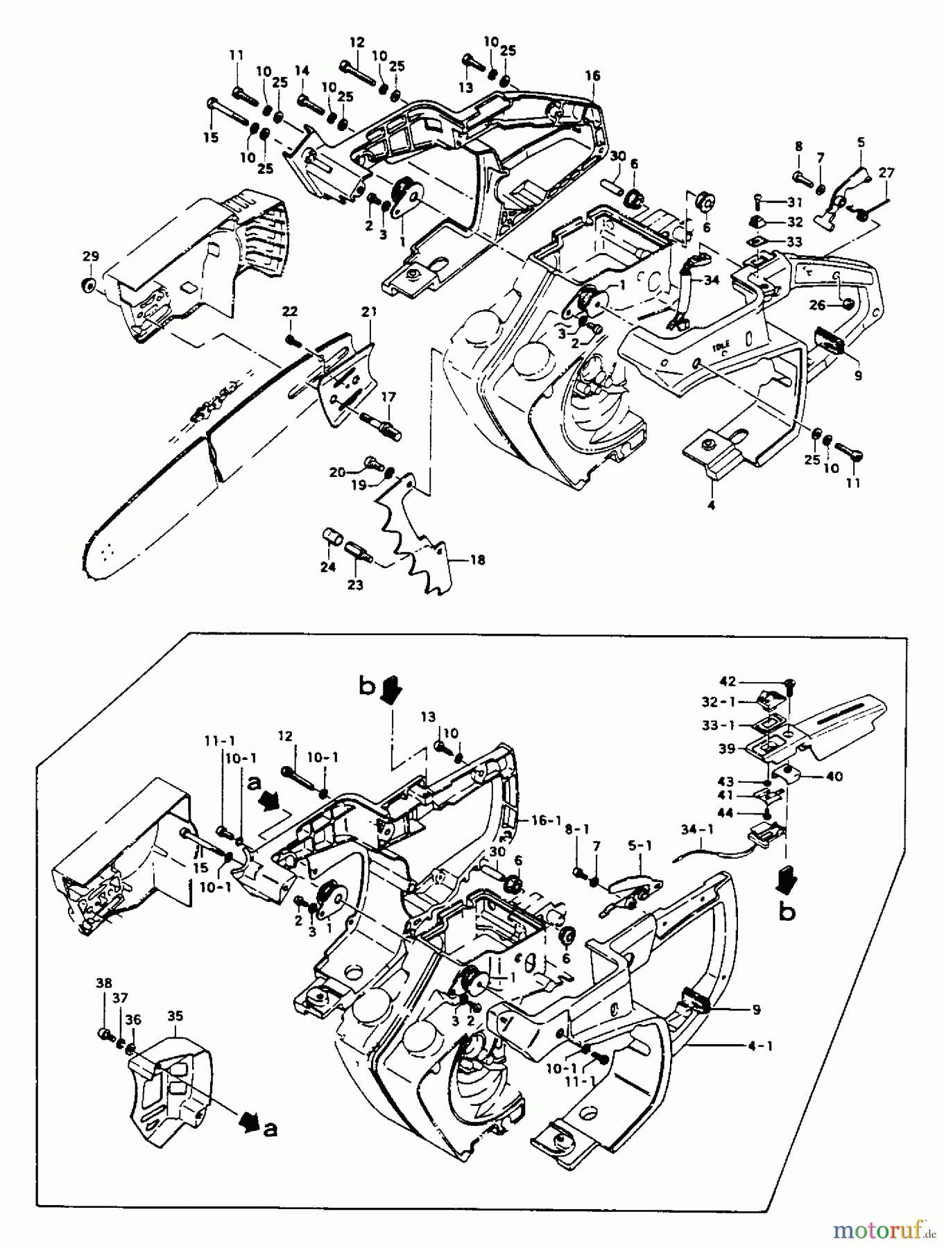 Tanaka Motorsägen ECS-351 - Tanaka Chainsaw Rear Handle