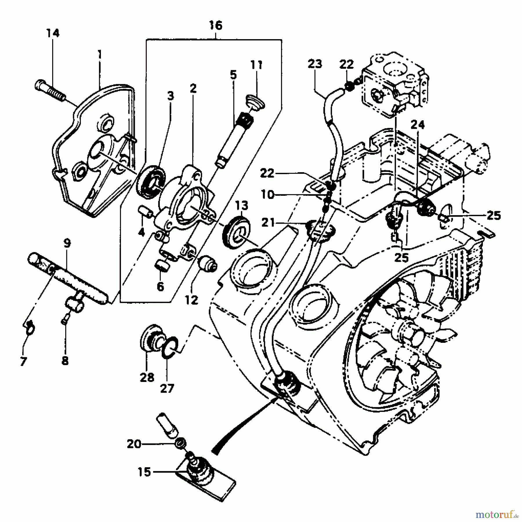 Tanaka Motorsägen ECS-356 - Tanaka Chainsaw Oil Pump