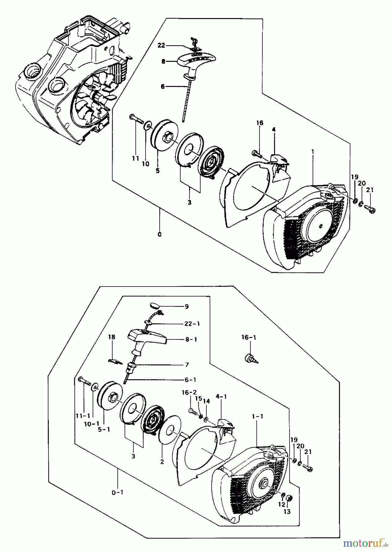 Tanaka Motorsägen ECS-356 - Tanaka Chainsaw Recoil Starter