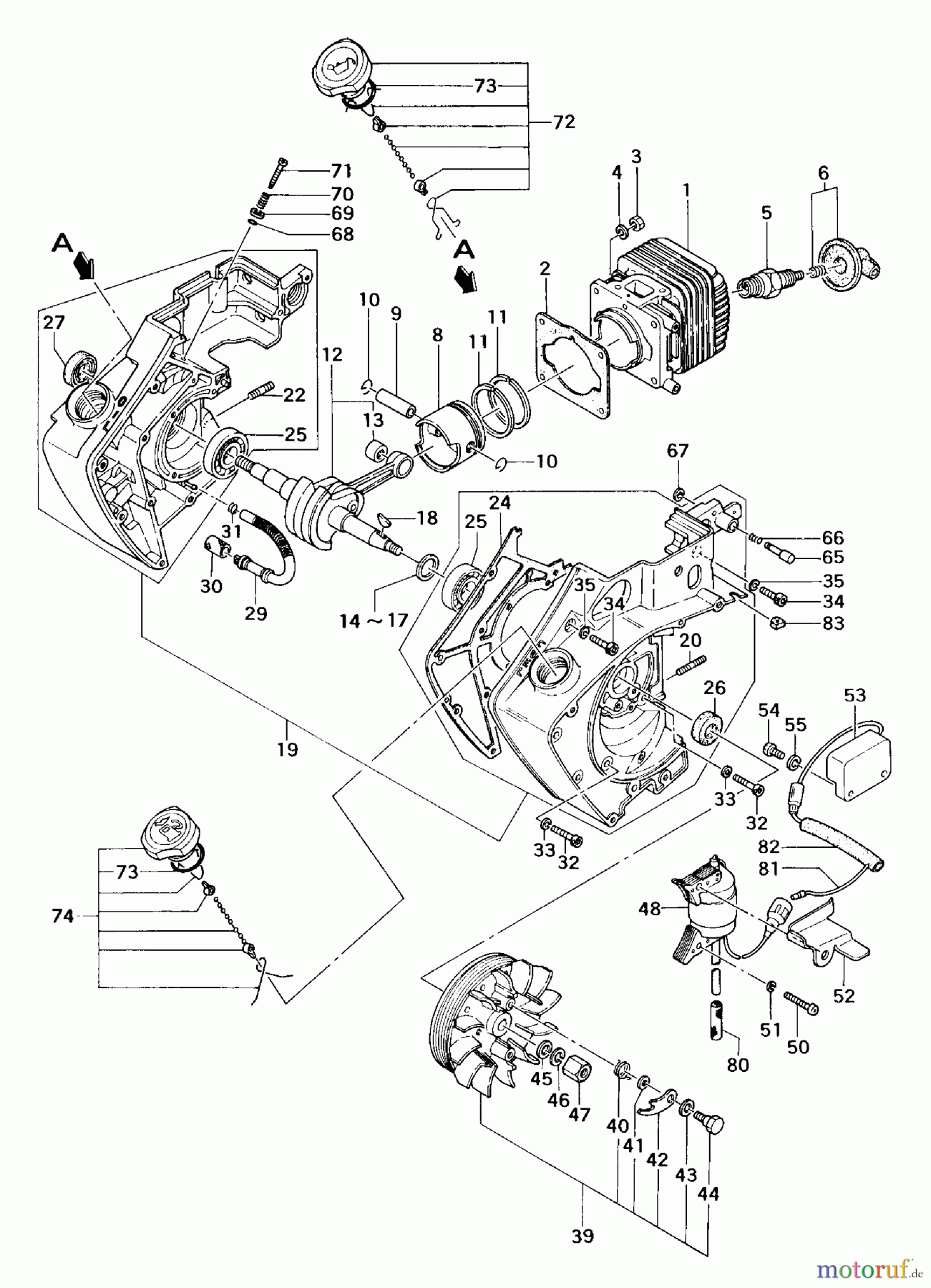 Tanaka Motorsägen ECS-370 - Tanaka Chainsaw Engine