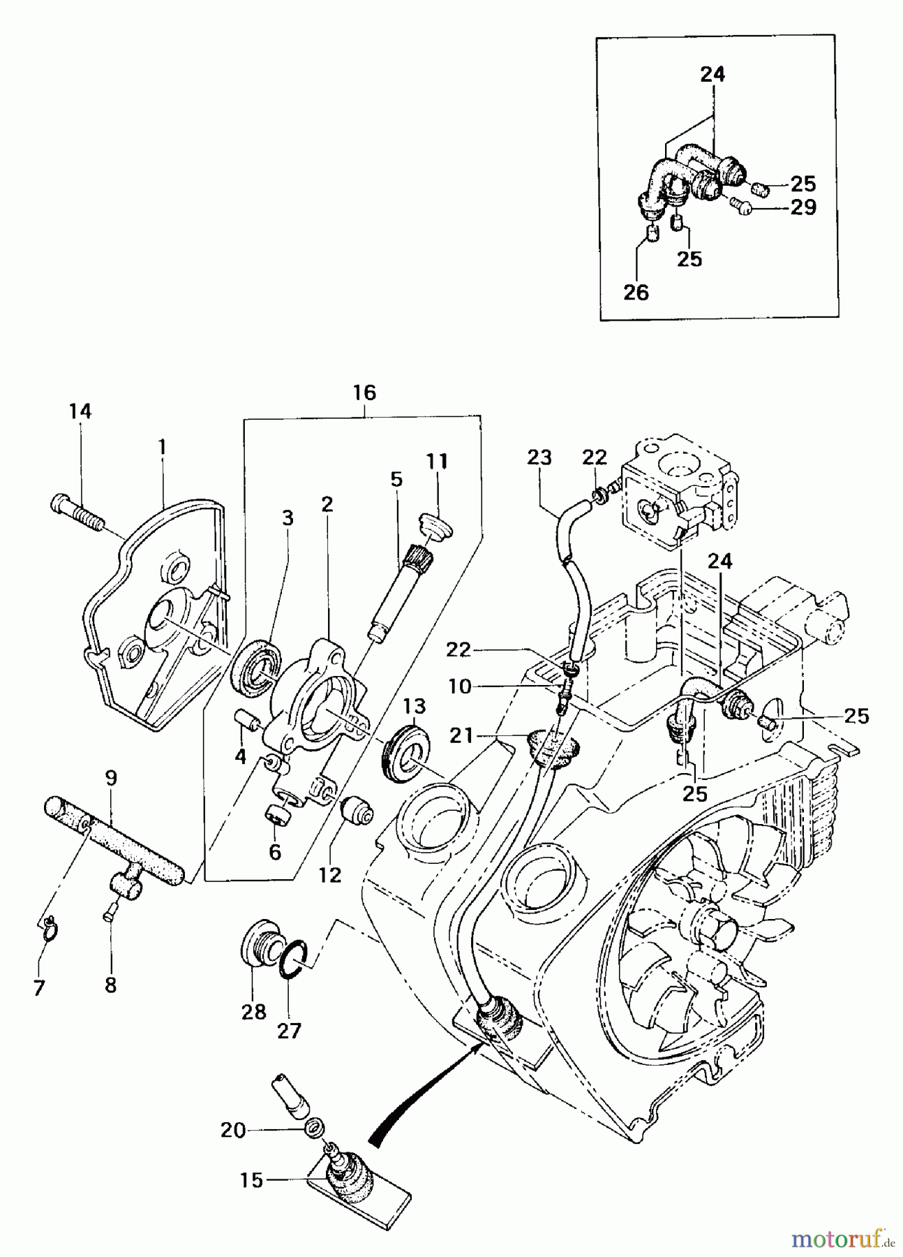 Tanaka Motorsägen ECS-370 - Tanaka Chainsaw Oil Pump
