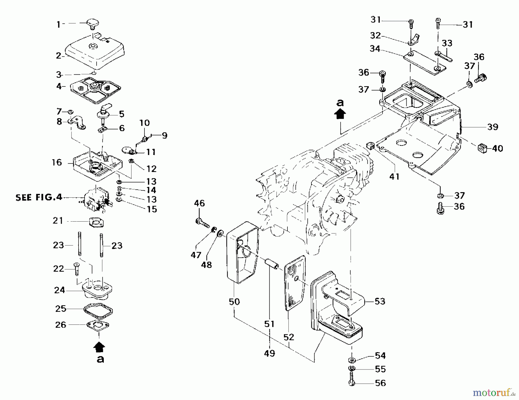  Tanaka Motorsägen ECS-4000 - Tanaka Chainsaw Engine Components