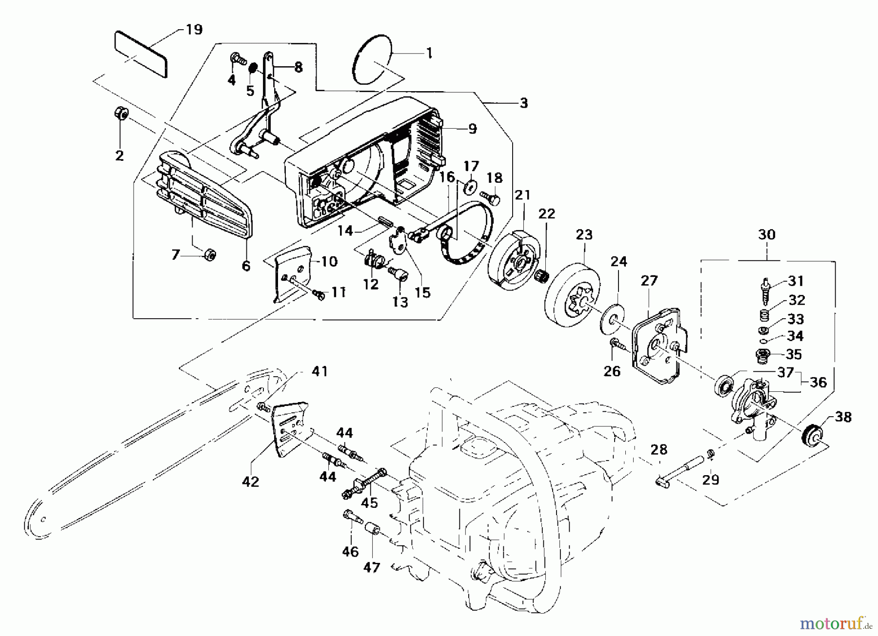 Tanaka Motorsägen ECS-4000 - Tanaka Chainsaw Side Case