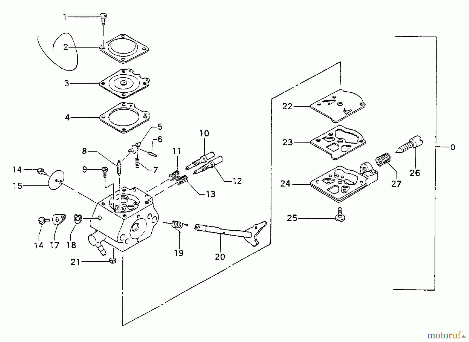 Tanaka Motorsägen ECS-4000/B - Tanaka Chainsaw Carburetor