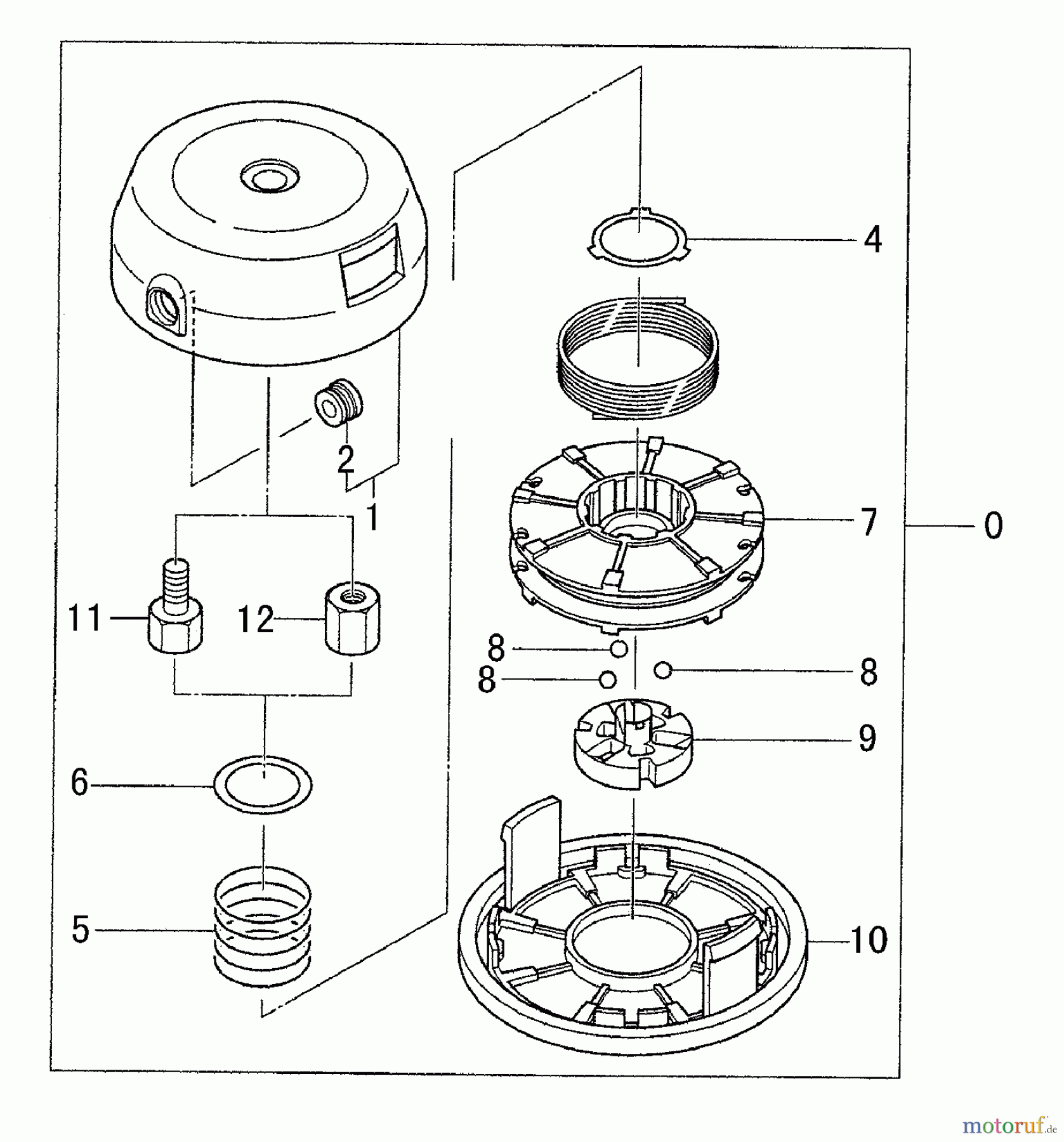 Tanaka Trimmer Zubehör 783-33840-90 (TH97L) - Tanaka Brain Cutting Head TH-97L Brain 783-33840-90