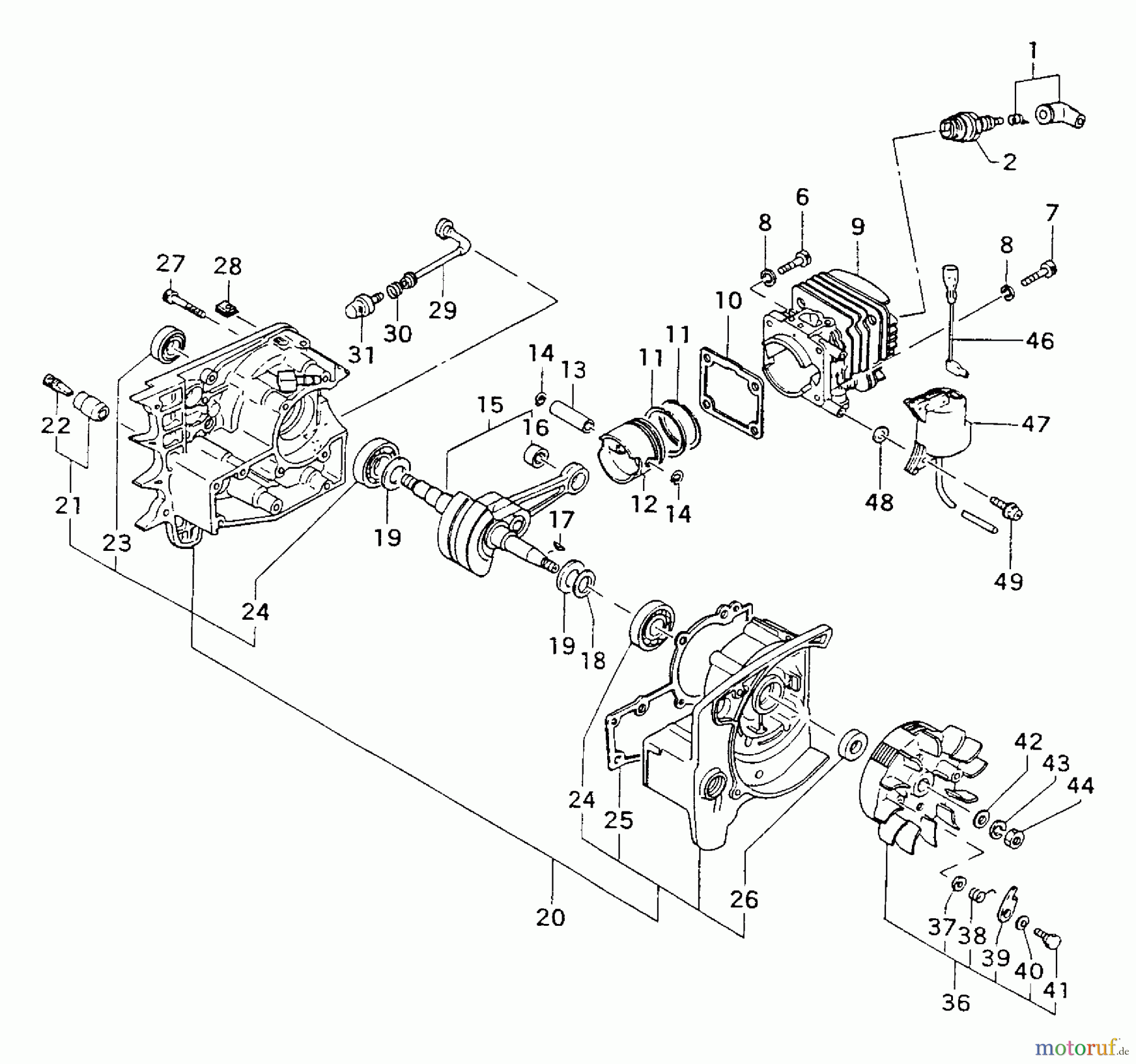 Tanaka Motorsägen ECS-4000/B - Tanaka Chainsaw Engine