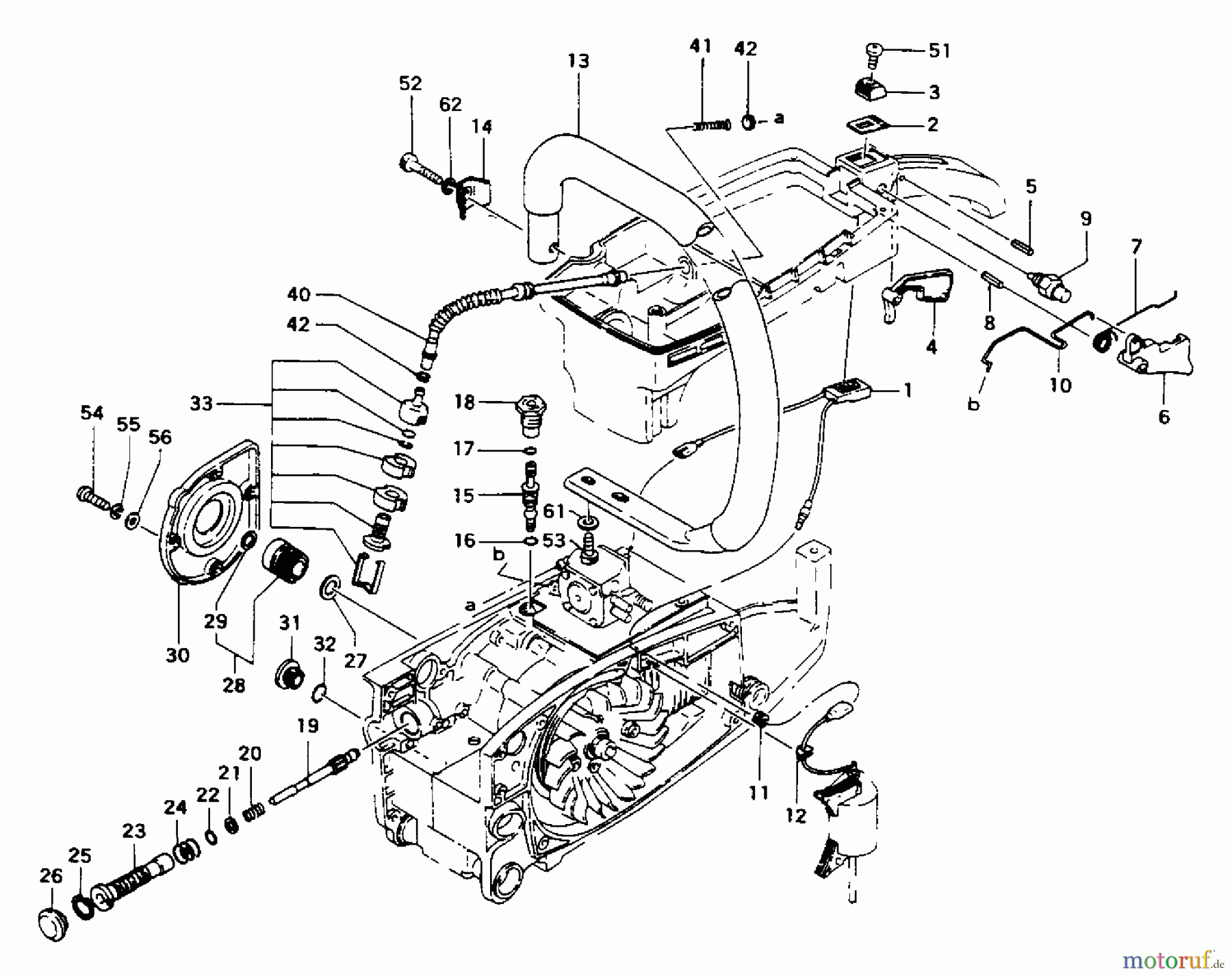  Tanaka Motorsägen ECS-506 - Tanaka Chainsaw Oil Pump & Handle