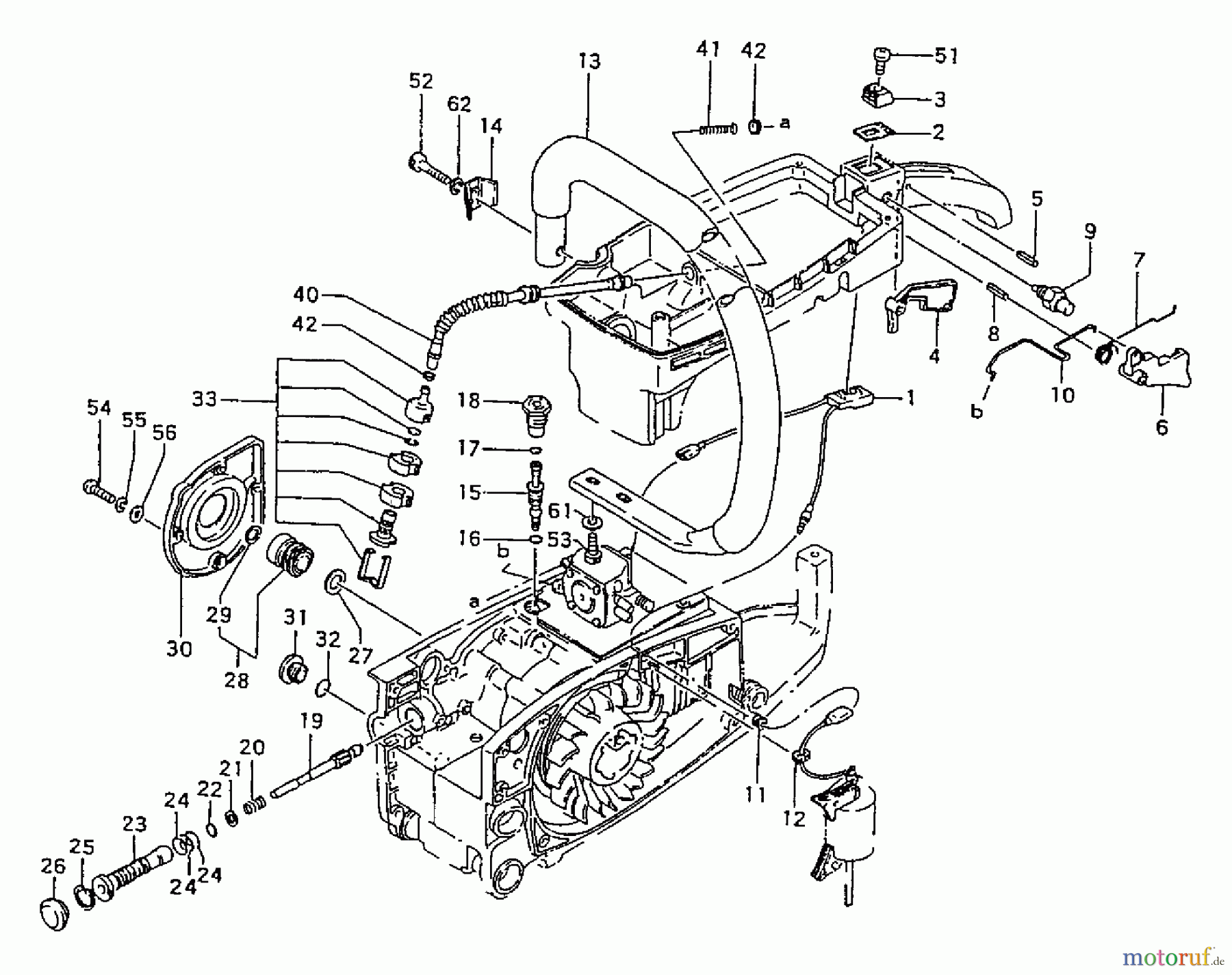 Tanaka Motorsägen ECS-650 - Tanaka Chainsaw Oil Pump & Handle