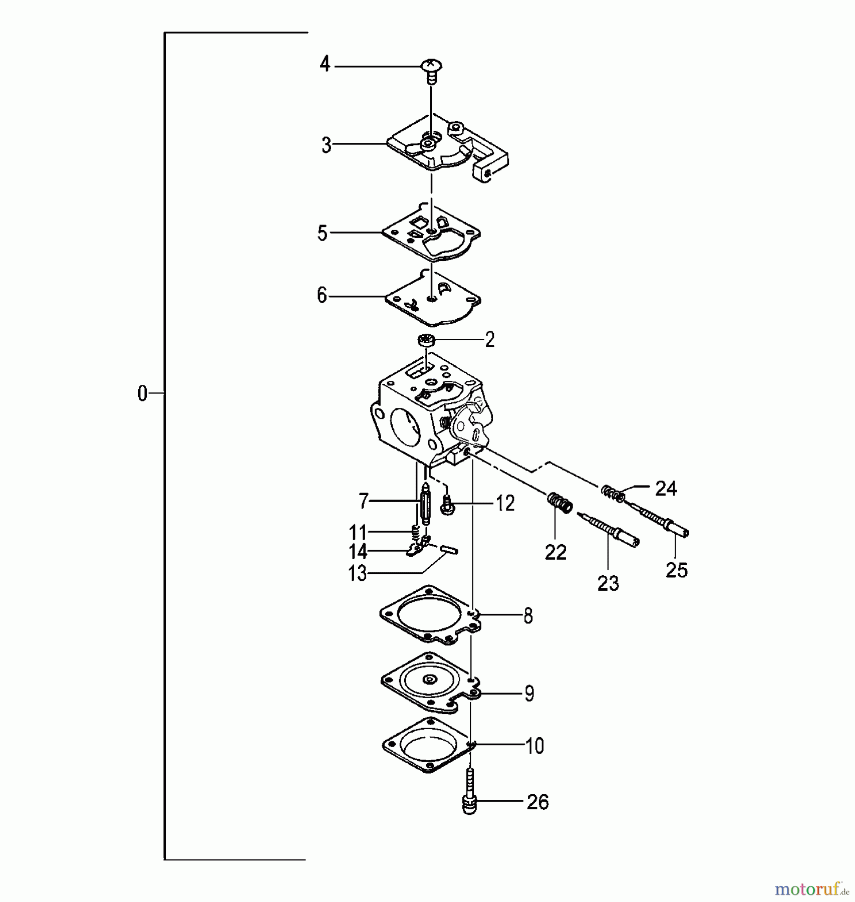  Tanaka Motorsägen ECV-4501 - Tanaka Chainsaw Carburetor (~S187932)