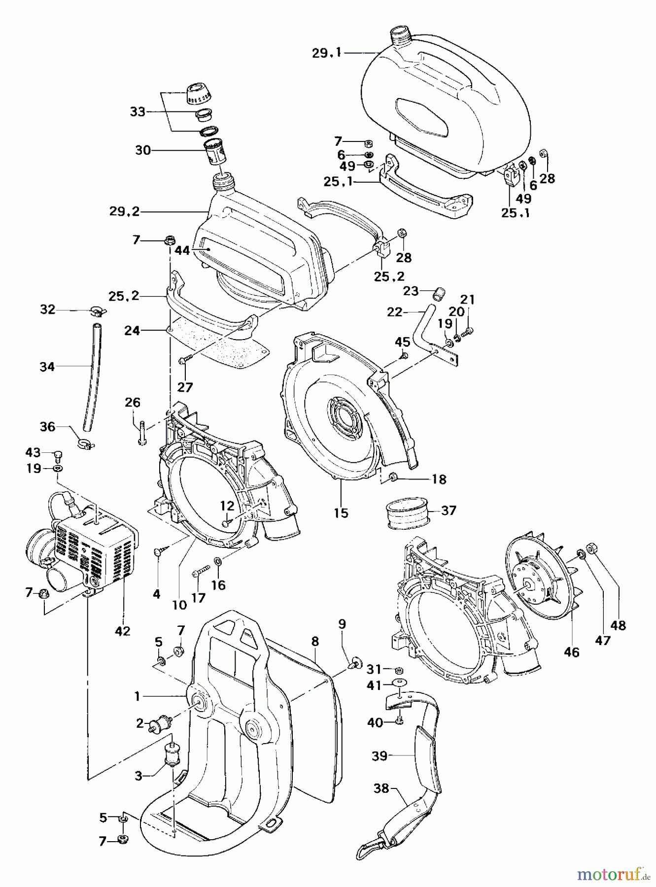  Tanaka Blasgeräte, Sauger, Häcksler, Mulchgeräte TBL-300 - Tanaka Backpack Blower Main Body