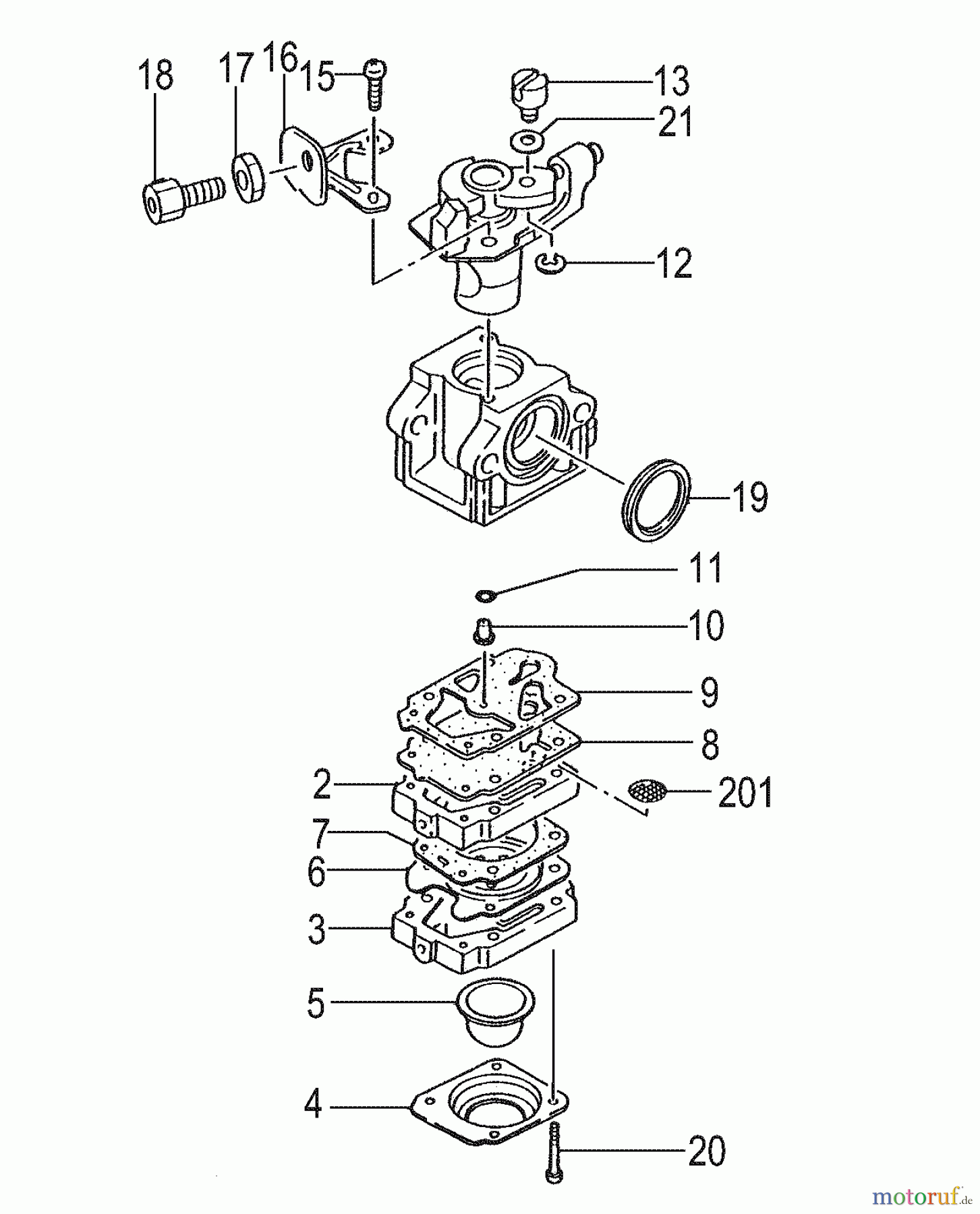  Tanaka Hochentaster TPS-2501 - Tanaka Extended Reach Pole Saw Carburetor