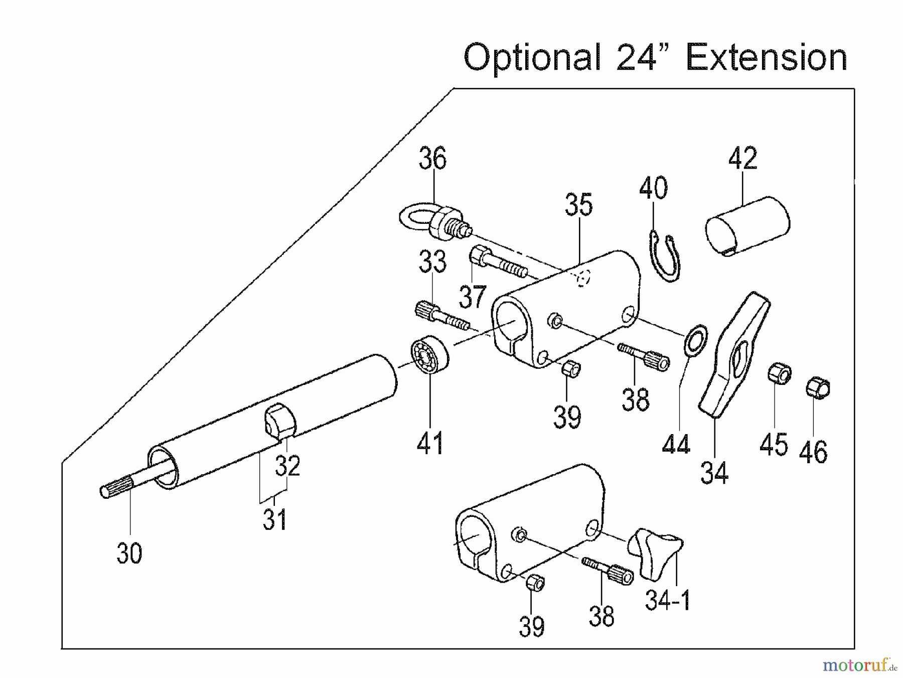  Tanaka Hochentaster TPS-250PN - Tanaka Extended Reach Pole Saw Optional 24