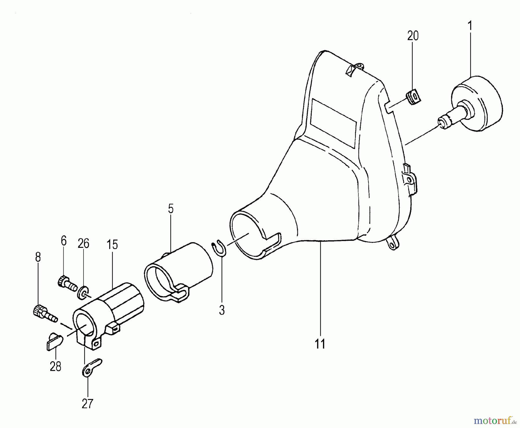 Tanaka Hochentaster TPS-270PN - Tanaka Extended Reach Pole Saw Fan Case, Clutch Drum