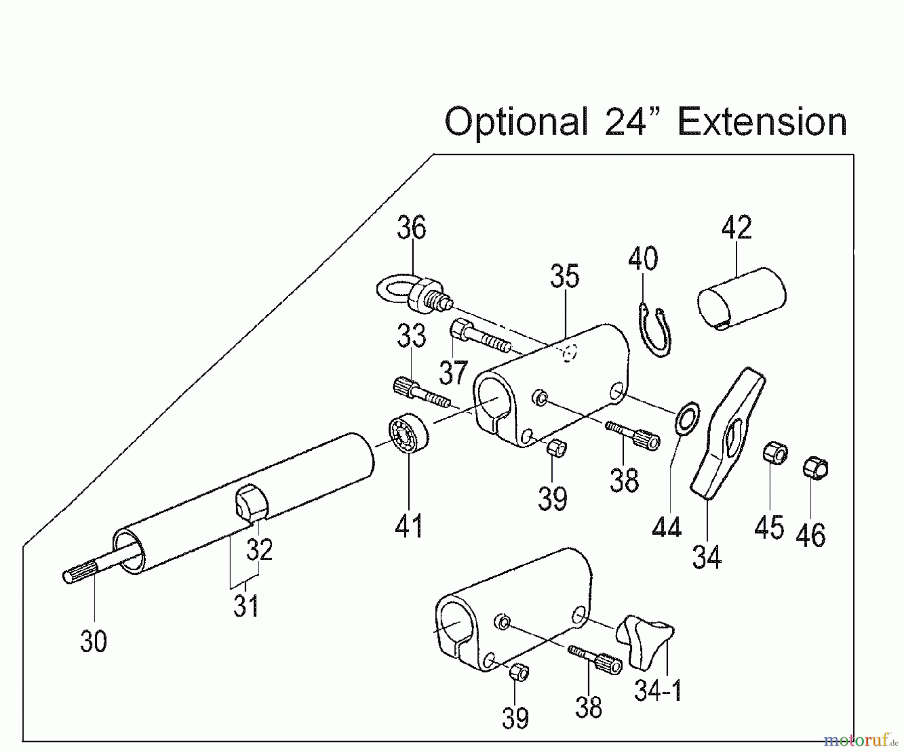 Tanaka Hochentaster TPS-270PF - Tanaka Extended Reach Pole Saw Optional 24