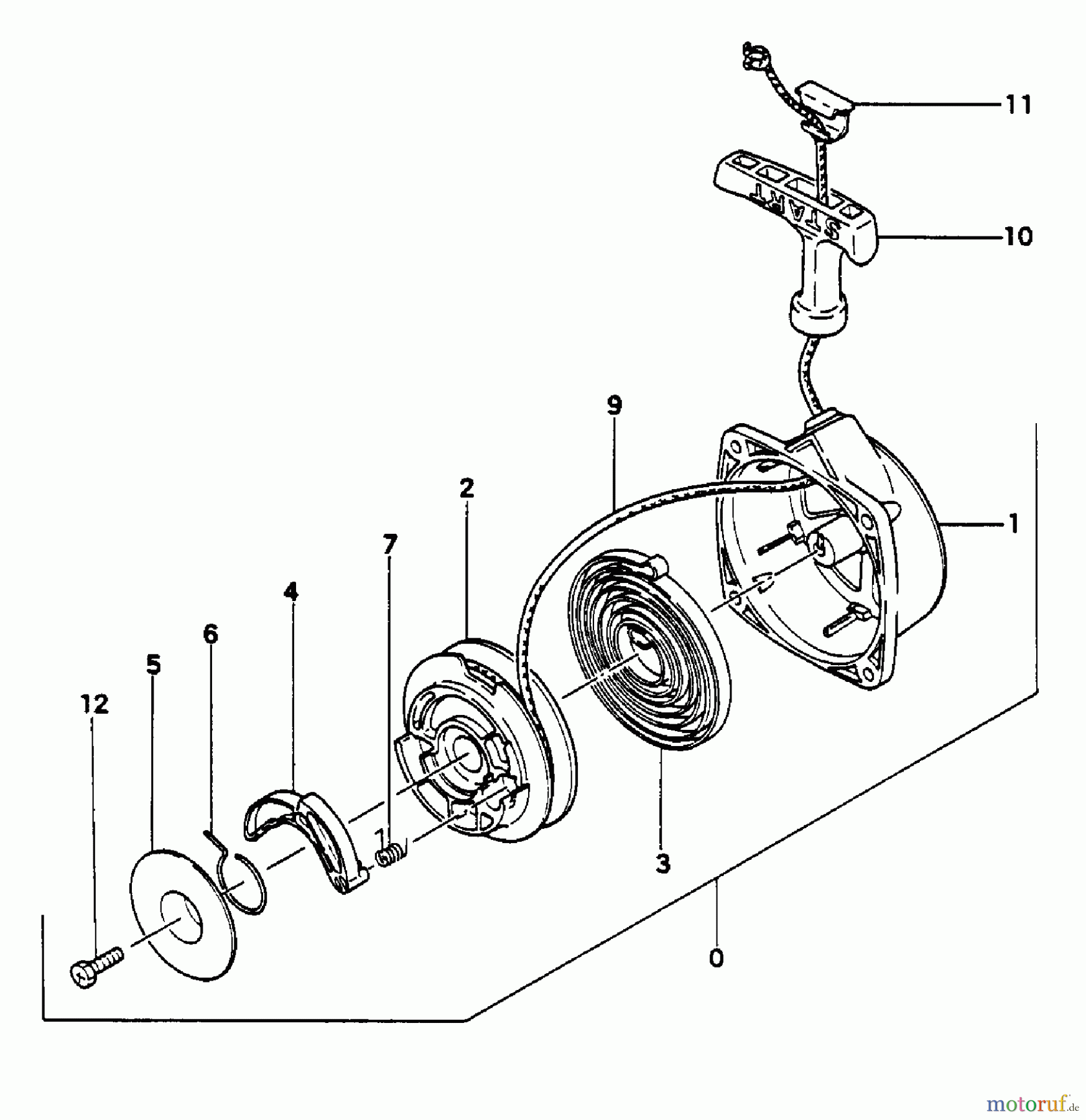  Tanaka Sprühgeräte TMS-450 - Tanaka Mist/Dust Sprayer Recoil Starter