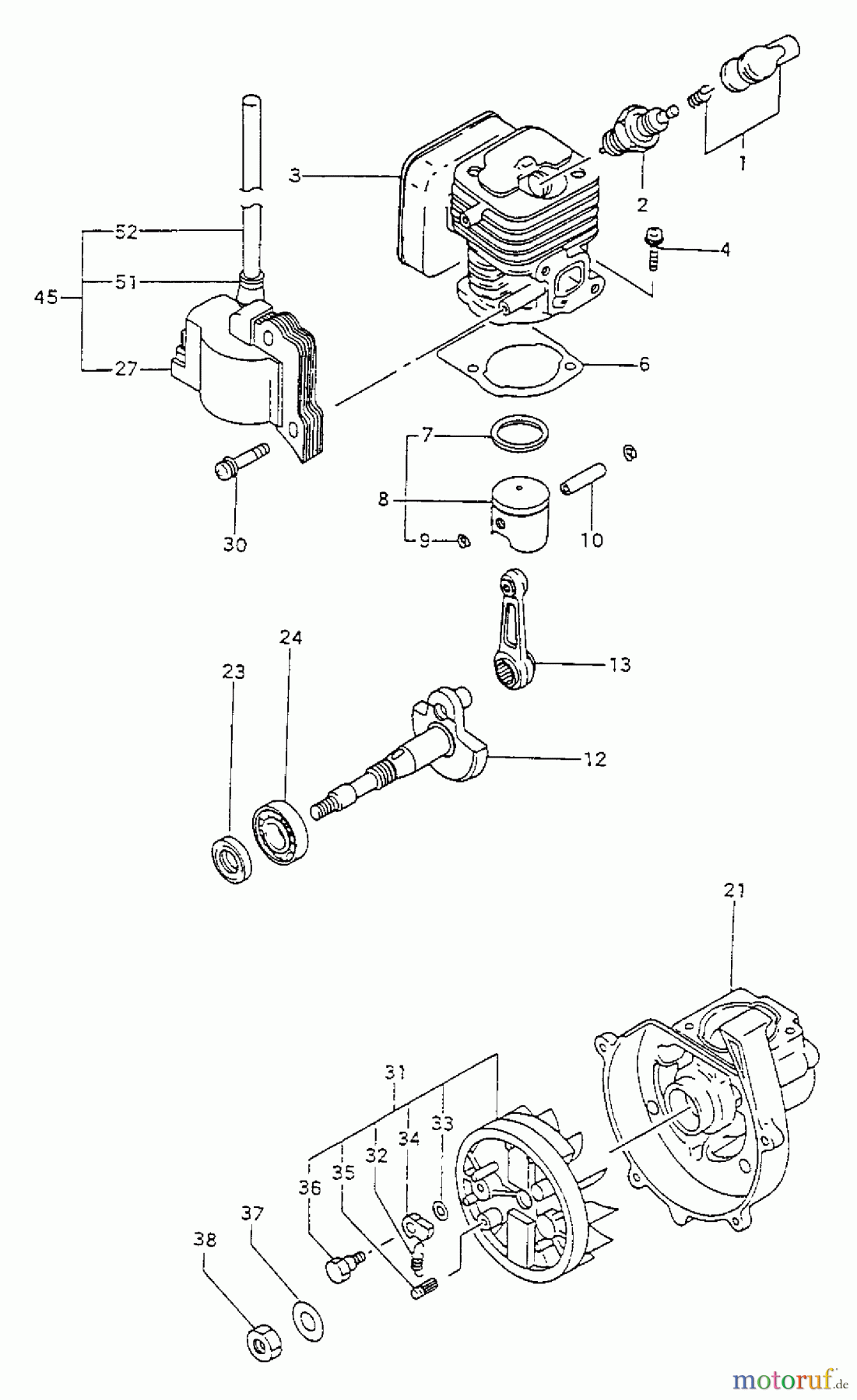 Tanaka Trimmer, Motorsensen AST-210 - Tanaka AutoStart Trimmer Engine