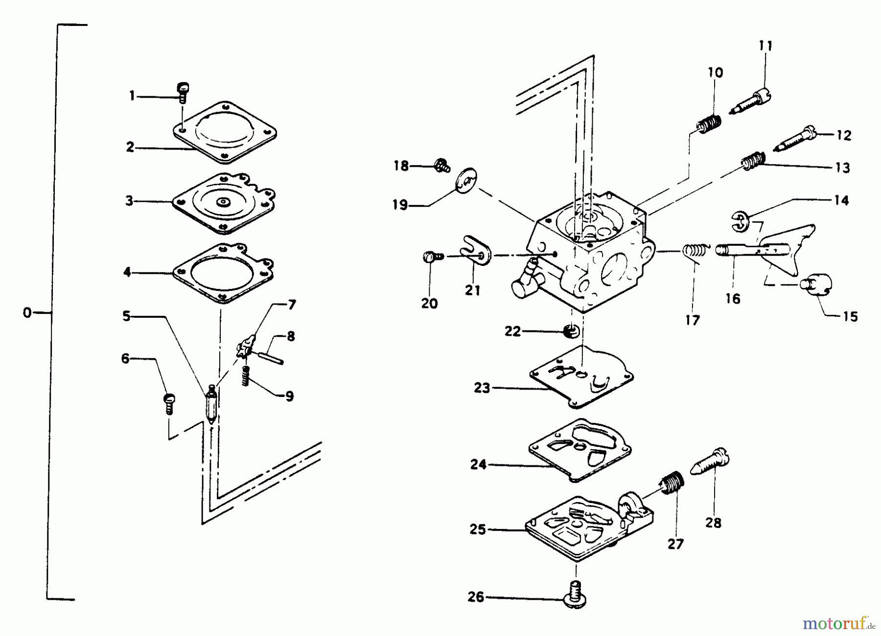 Tanaka Trimmer, Motorsensen ST-1600 - Tanaka Brush Cutter Carburetor