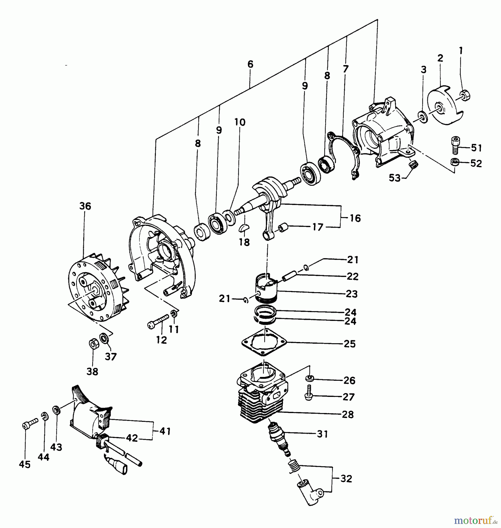  Tanaka Trimmer, Motorsensen ST-1600 - Tanaka Brush Cutter Engine