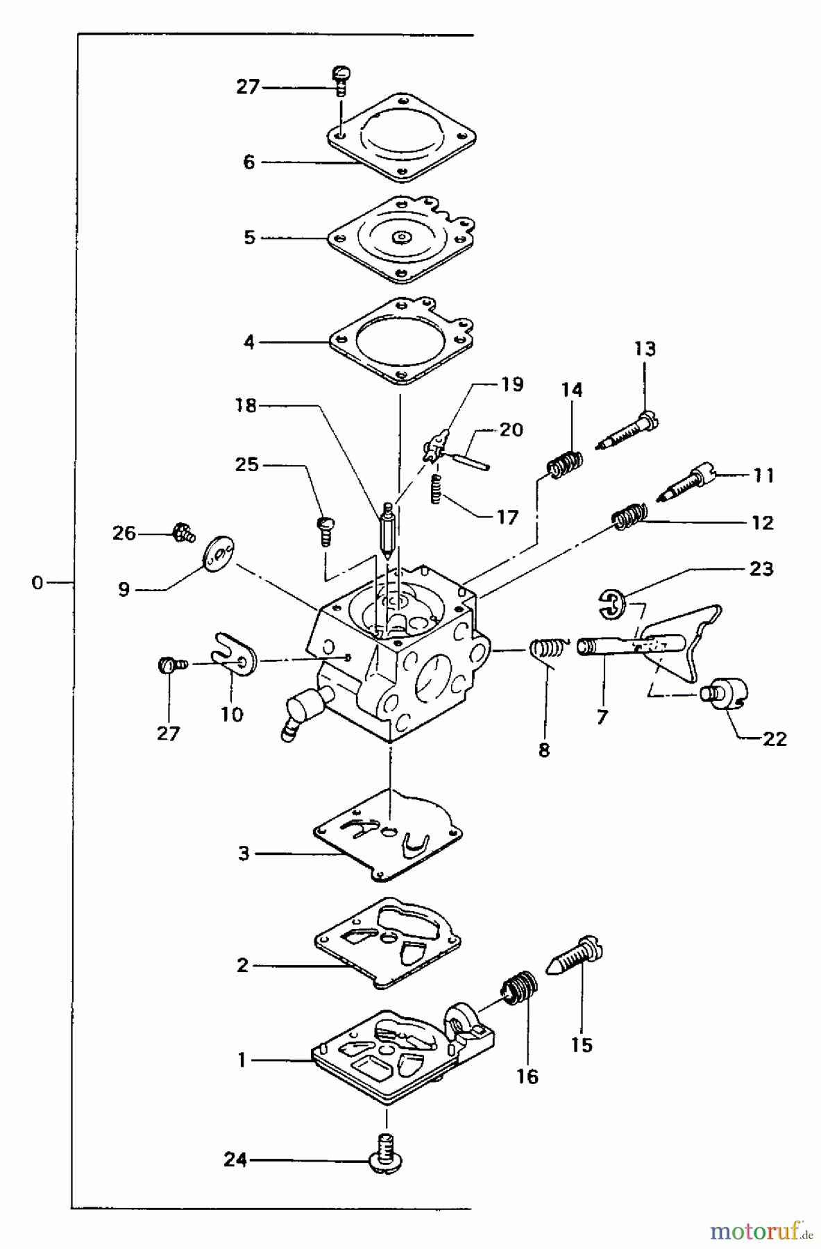 Tanaka Trimmer, Motorsensen TBC-205 - Tanaka Brush Cutter Carburetor