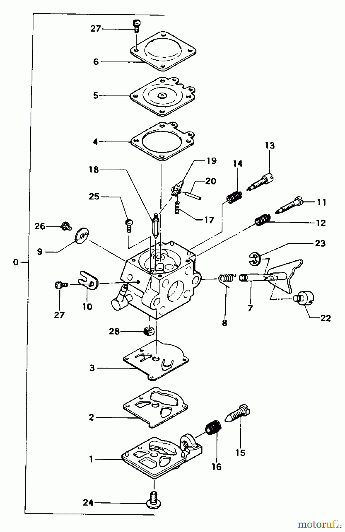 Tanaka Trimmer, Motorsensen TBC-210 - Tanaka Trimmer / Brush Cutter Carburetor