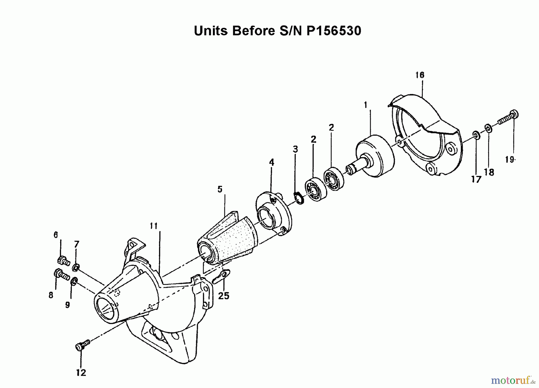Tanaka Trimmer, Motorsensen TBC-220 - Tanaka Grass Trimmer / Brush Cutter Clutch Case (Units prior to P156530)