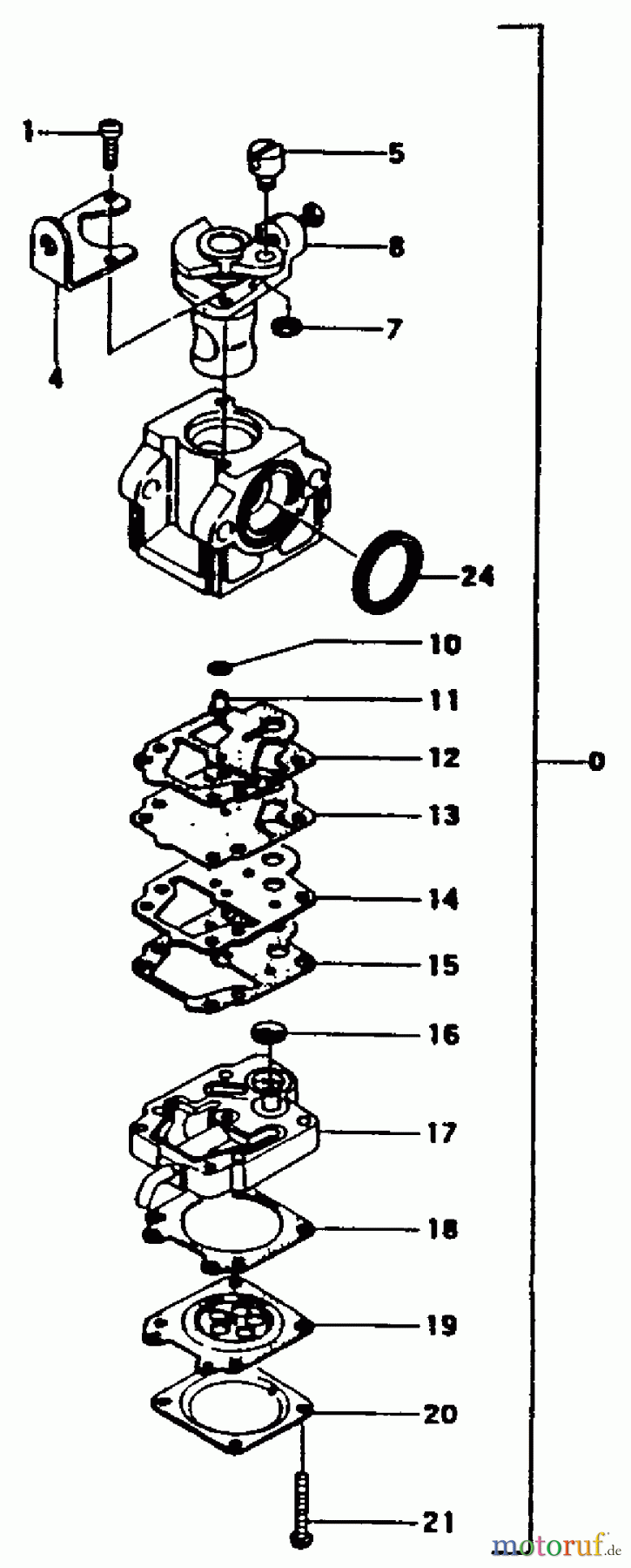 Tanaka Trimmer, Motorsensen TBC-220SS - Tanaka Brush Cutter Carburetor