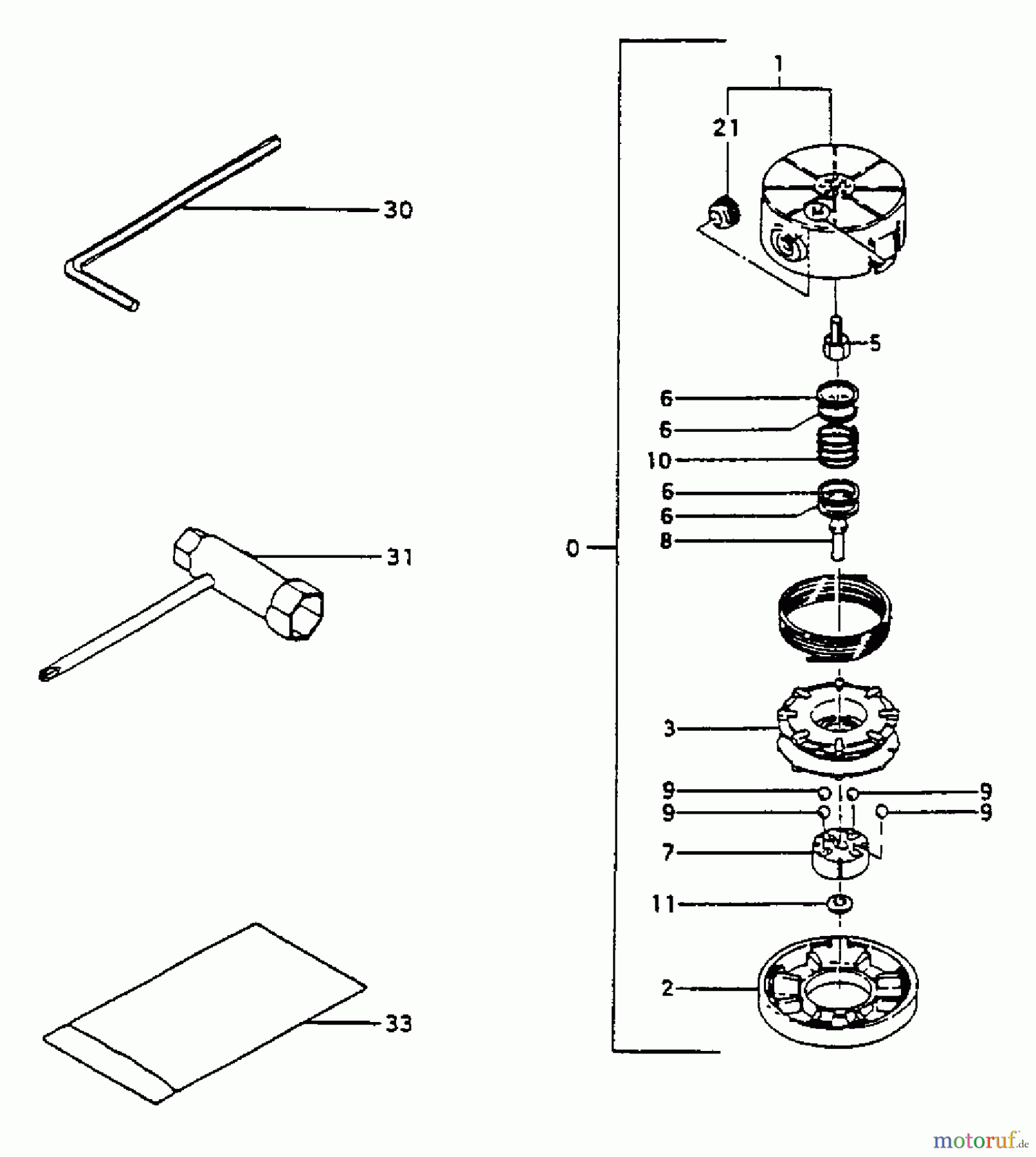 Tanaka Trimmer, Motorsensen TBC-220SS - Tanaka Brush Cutter Tools & Nylon Head - TH-95M