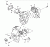Tanaka TBC-2211 - Grass Trimmer Ersatzteile Clutch, Recoil Starter, Muffler
