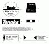 Tanaka TBC-2211 - Grass Trimmer Ersatzteile Decals