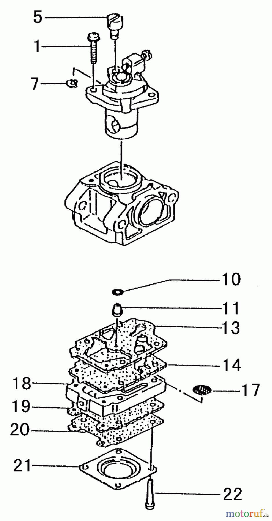 Tanaka Trimmer, Motorsensen TBC-2251 - Tanaka Grass Trimmer Carburetor