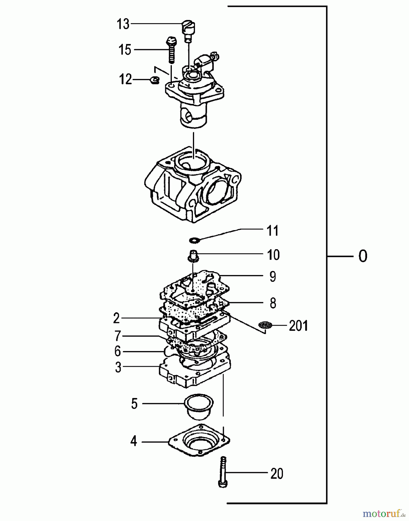 Tanaka Trimmer, Motorsensen TBC-225CS - Tanaka Grass Trimmer Carburetor