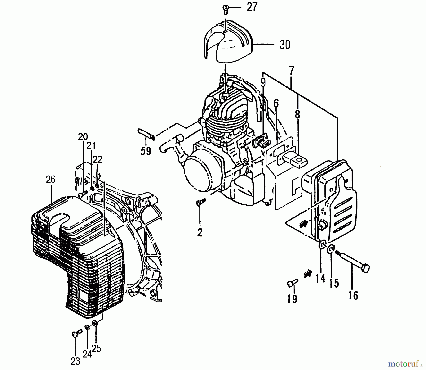  Tanaka Blasgeräte, Sauger, Häcksler, Mulchgeräte TBL-4610 - Tanaka Backpack Blower Muffler, Engine Covers