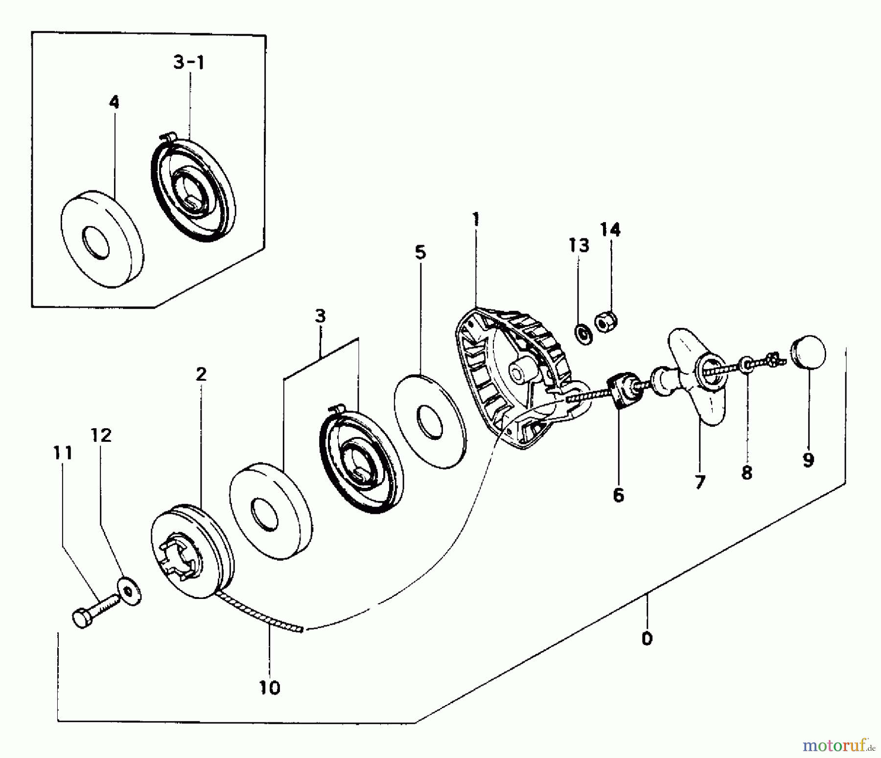  Tanaka Trimmer, Motorsensen TBC-232 - Tanaka Brush Cutter Recoil Starter