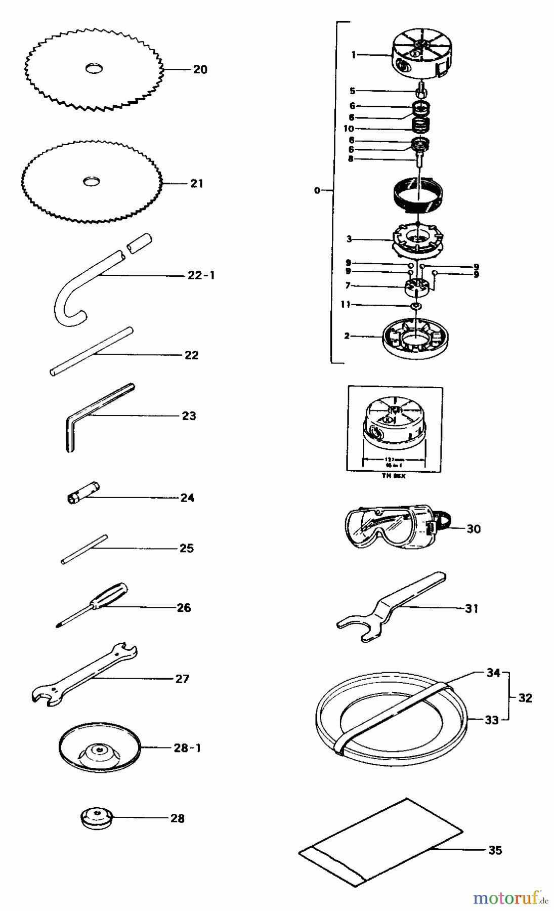  Tanaka Trimmer, Motorsensen TBC-232 - Tanaka Brush Cutter Tools & Nylon Head