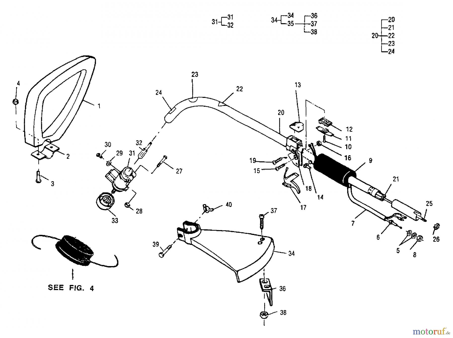  Tanaka Trimmer, Motorsensen TBC-2400 - Tanaka Line Trimmer Shaft/Shield/Cutter Assembly