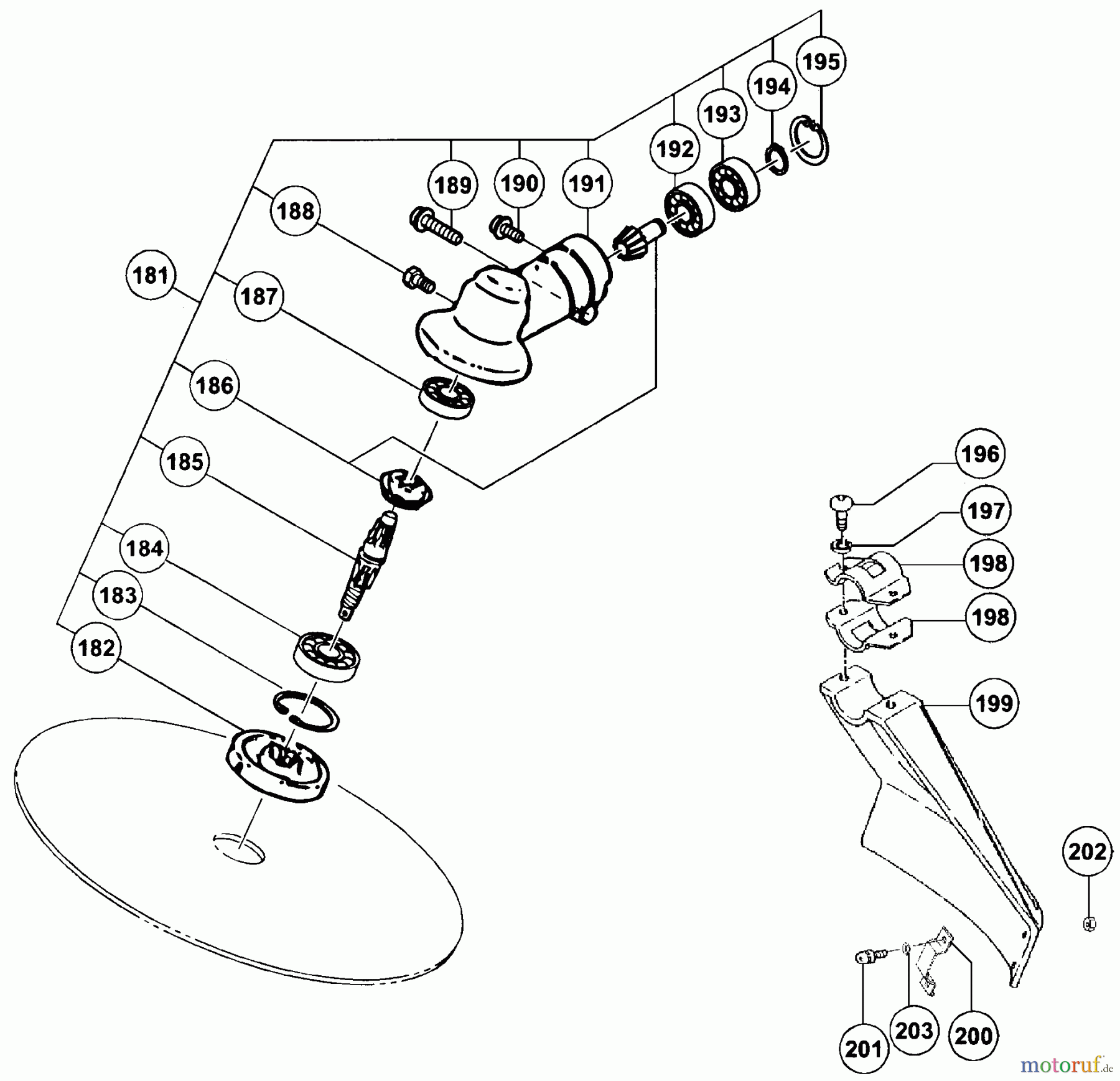  Tanaka Trimmer, Motorsensen TBC-240PF - Tanaka Grass Trimmer Gear Case