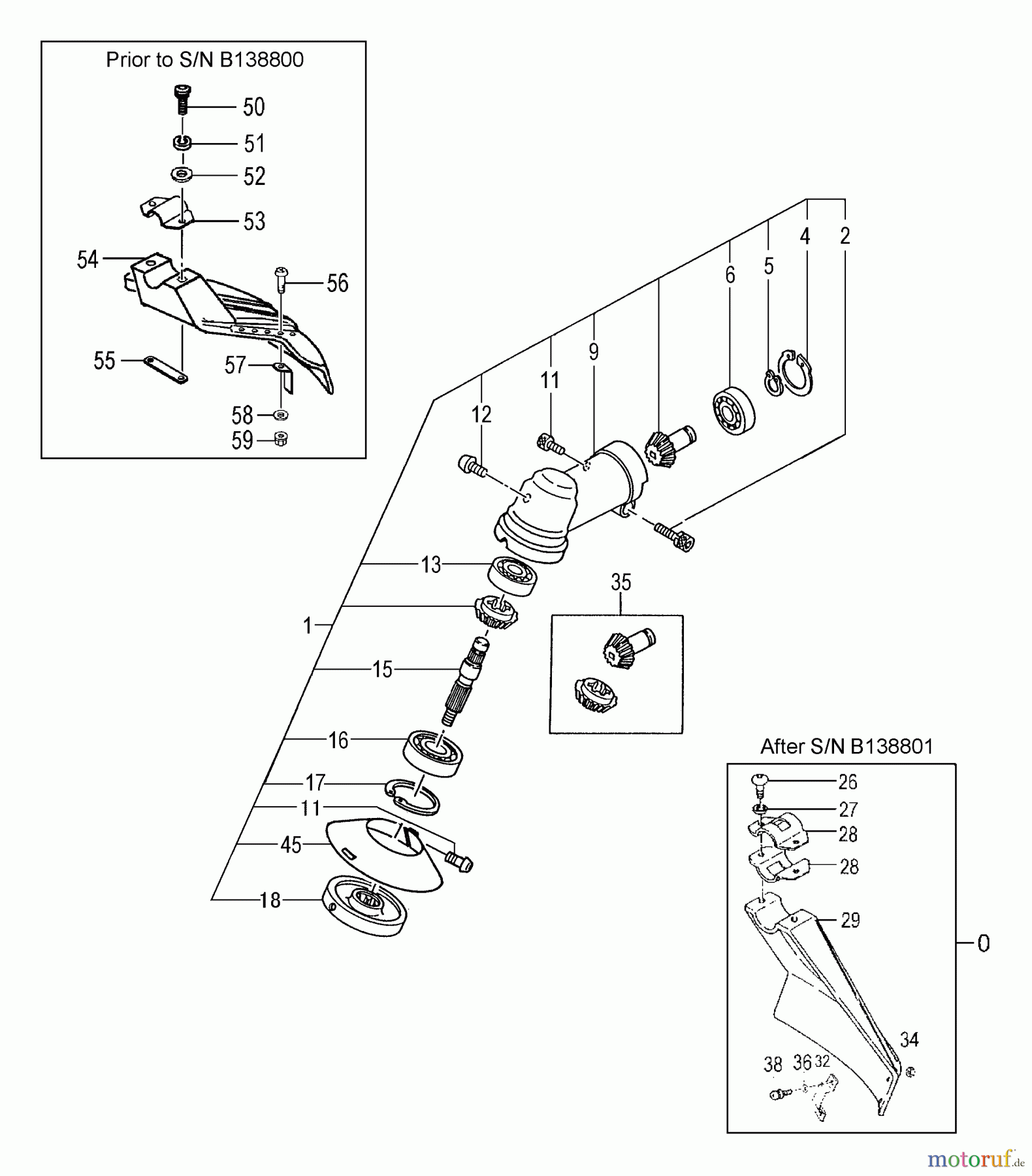  Tanaka Trimmer, Motorsensen TBC-245PF - Tanaka Grass Trimmer Gear Case & Safety Guard