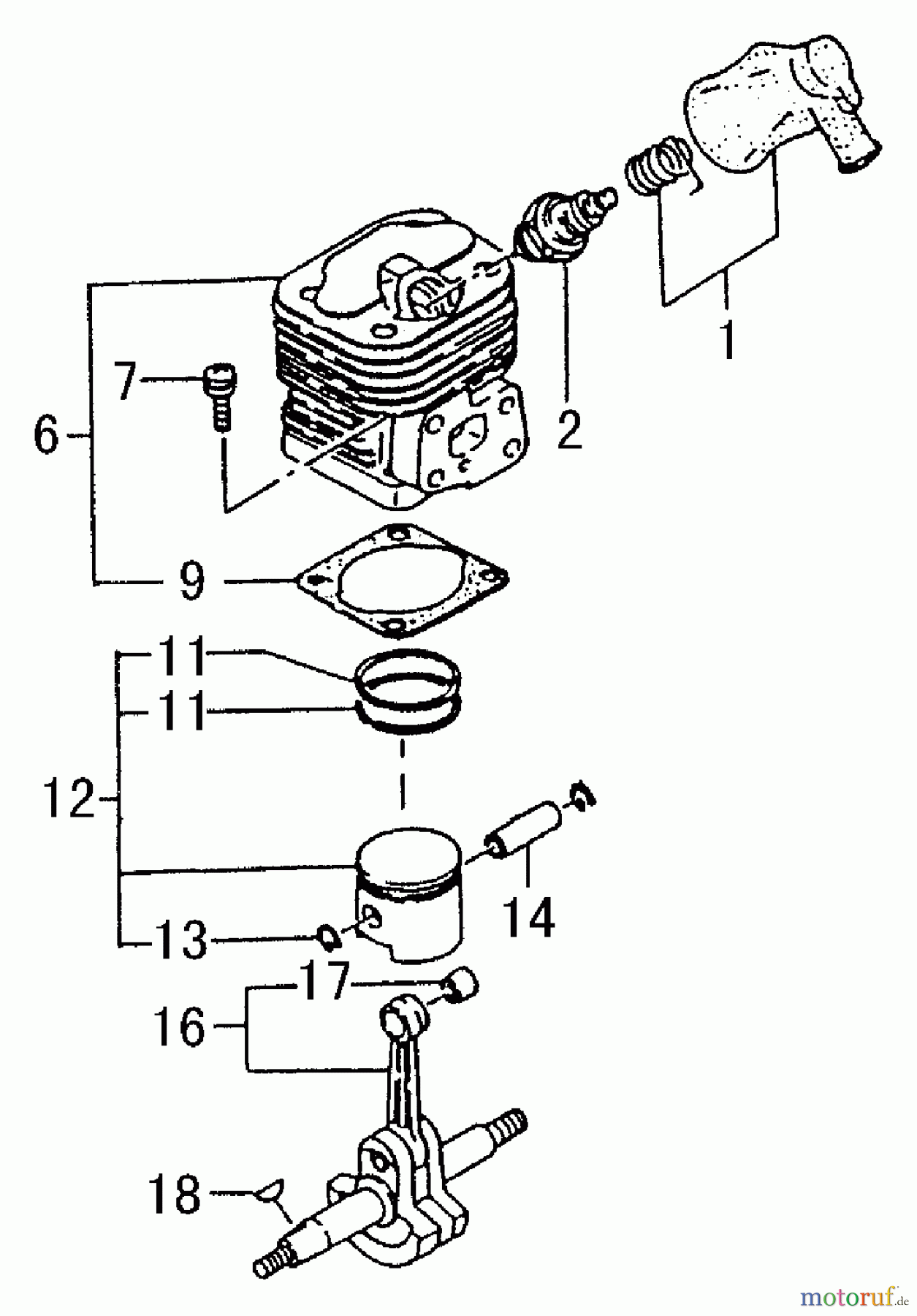  Tanaka Trimmer, Motorsensen TBC-250 - Tanaka Grass Trimmer / Brush Cutter Cylinder, Piston, Crankshaft